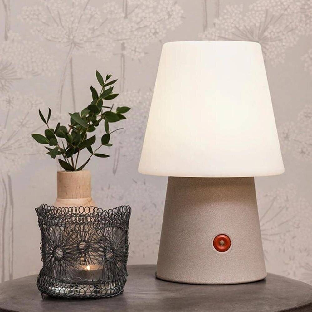 LED Akku Tischleuchte No. 1 RGBW in Sandfarbig 1W 160lm IP44