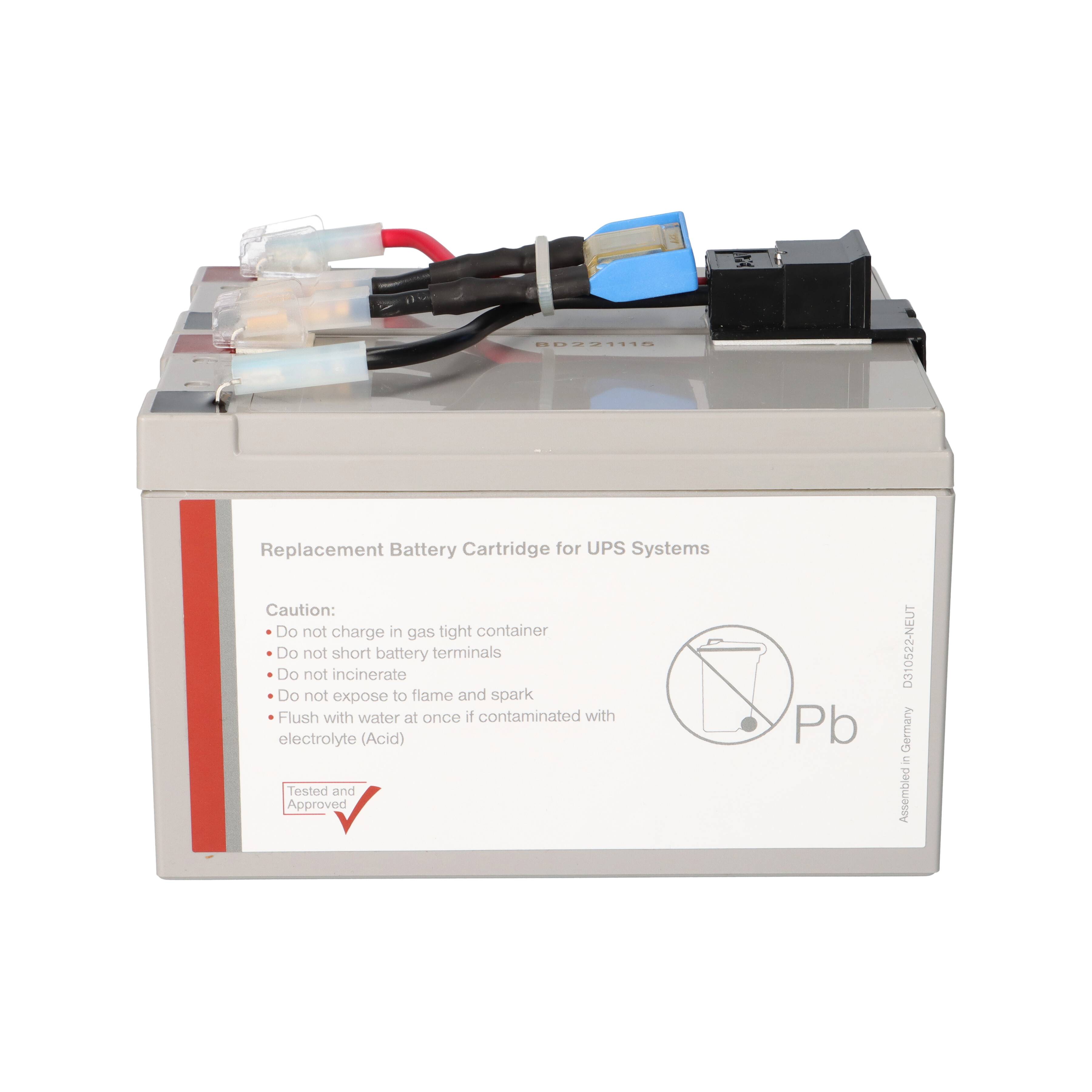 RBC48 Akku plug'n'play für APC Smart UPS 750 + HP/IBM/Fujitsu USV