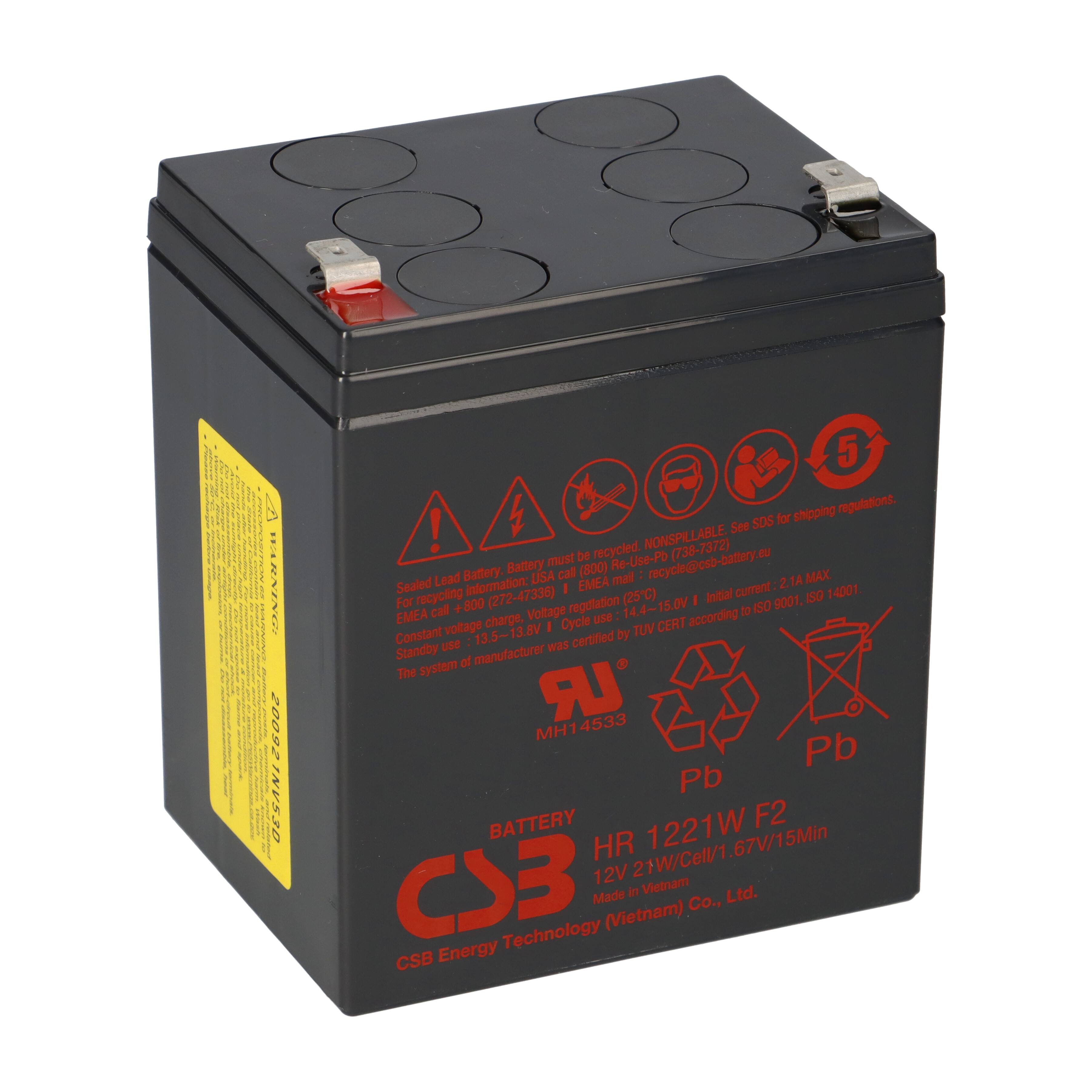 CSB-SCD44 kompatibler Akkusatz geeignet für APC RBC44 Plug & Play