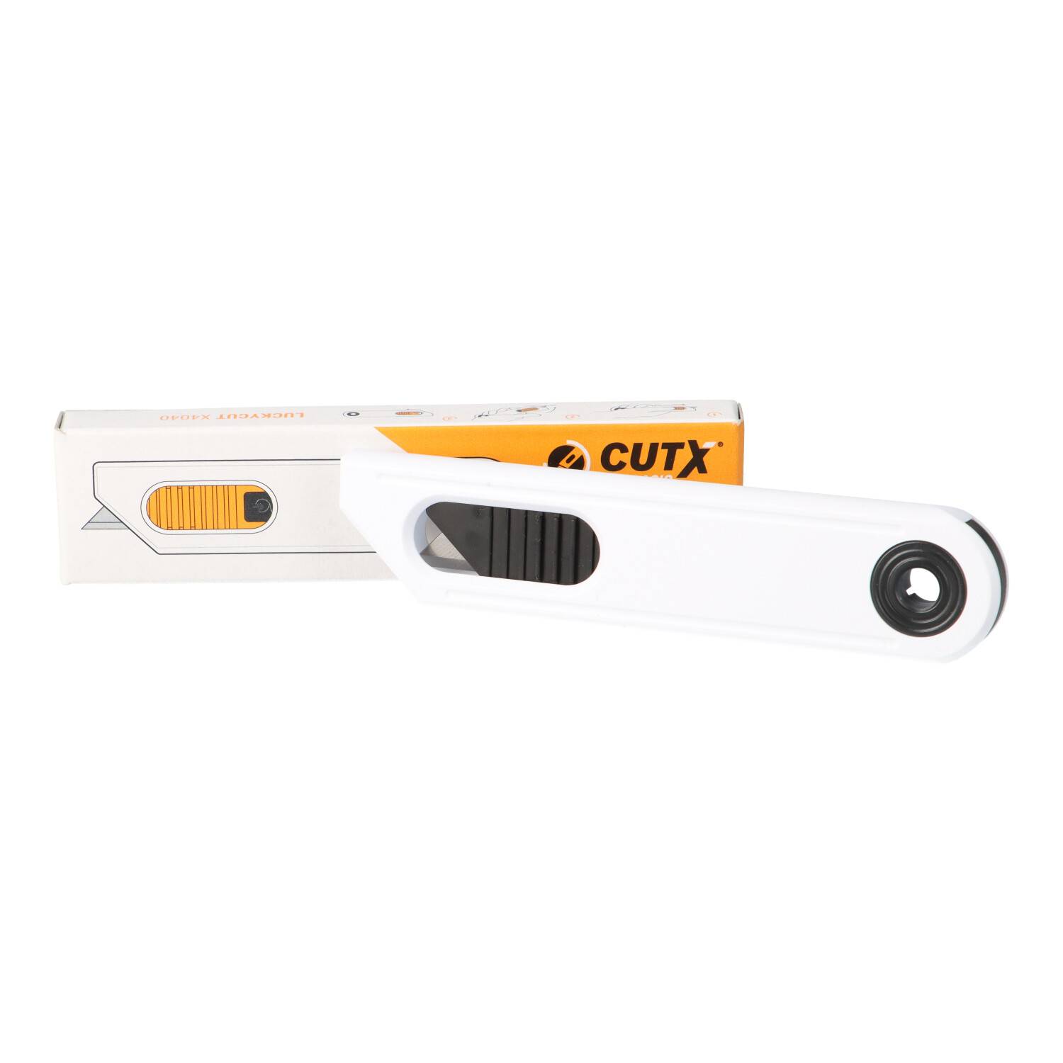 CUTX LUCKYCUT X4040 Cuttermesser Sicherheitsmesser mit autom. Klingenrückzug