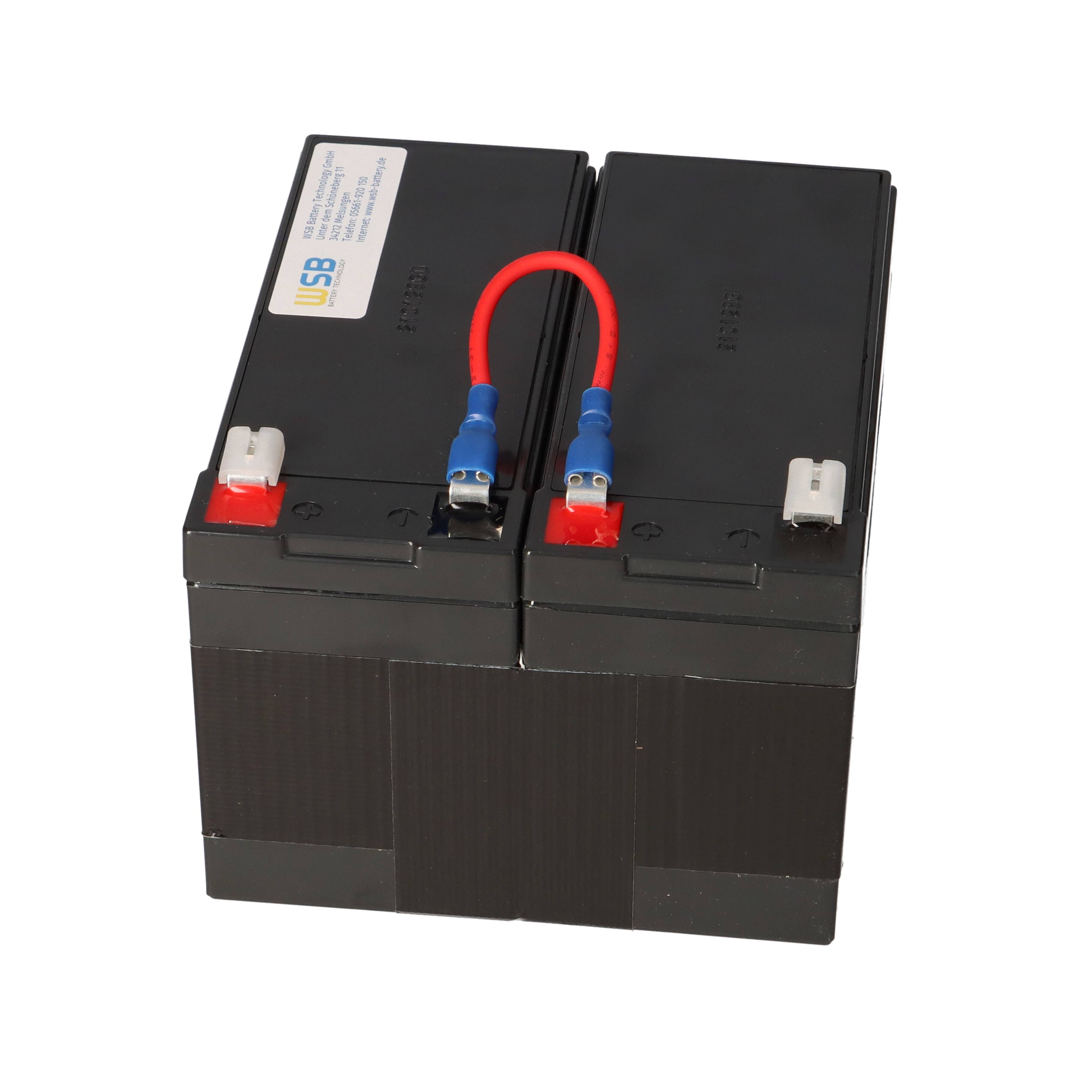 APC RBC109 Ersatz-Akkupack 24V 7,2Ah – passend für APC Back-UPS RS 1200 / 1500, BR1200LCDI und BR1500LCDI