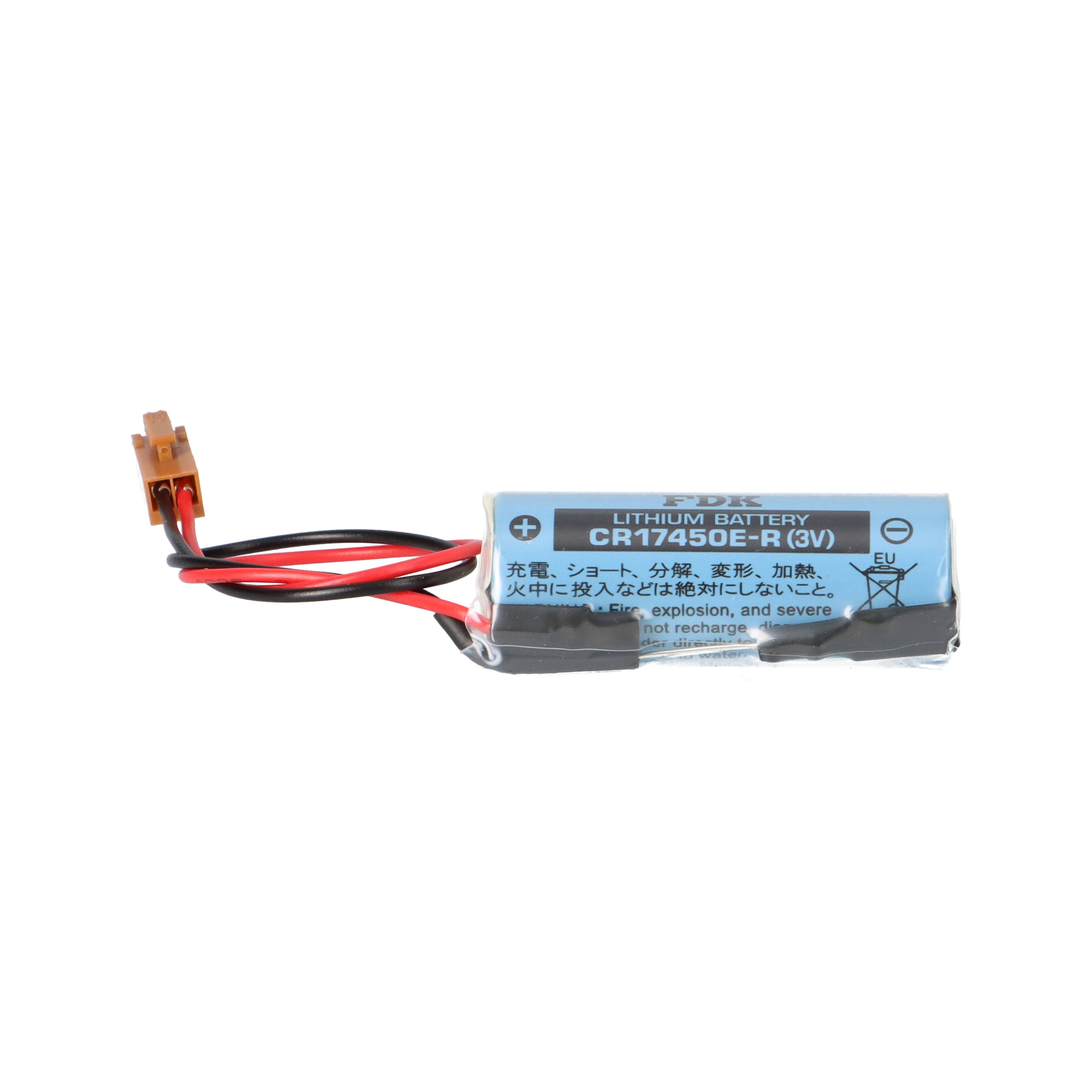 Pufferbatterie 3V 2500mAh Lithium passend für Fanuc A02B-0200-K102/A98L-0031-0012 (Size A, JAE-Stecker)