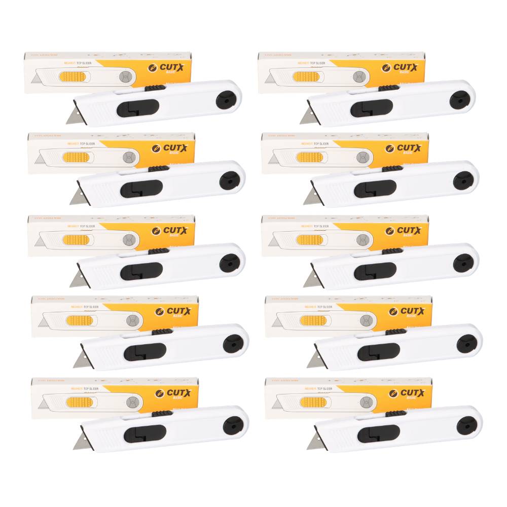 10x CUTX MULTICUT MAX X6060 Cuttermesser Sicherheitsmesser mit autom. Klingenrückzug