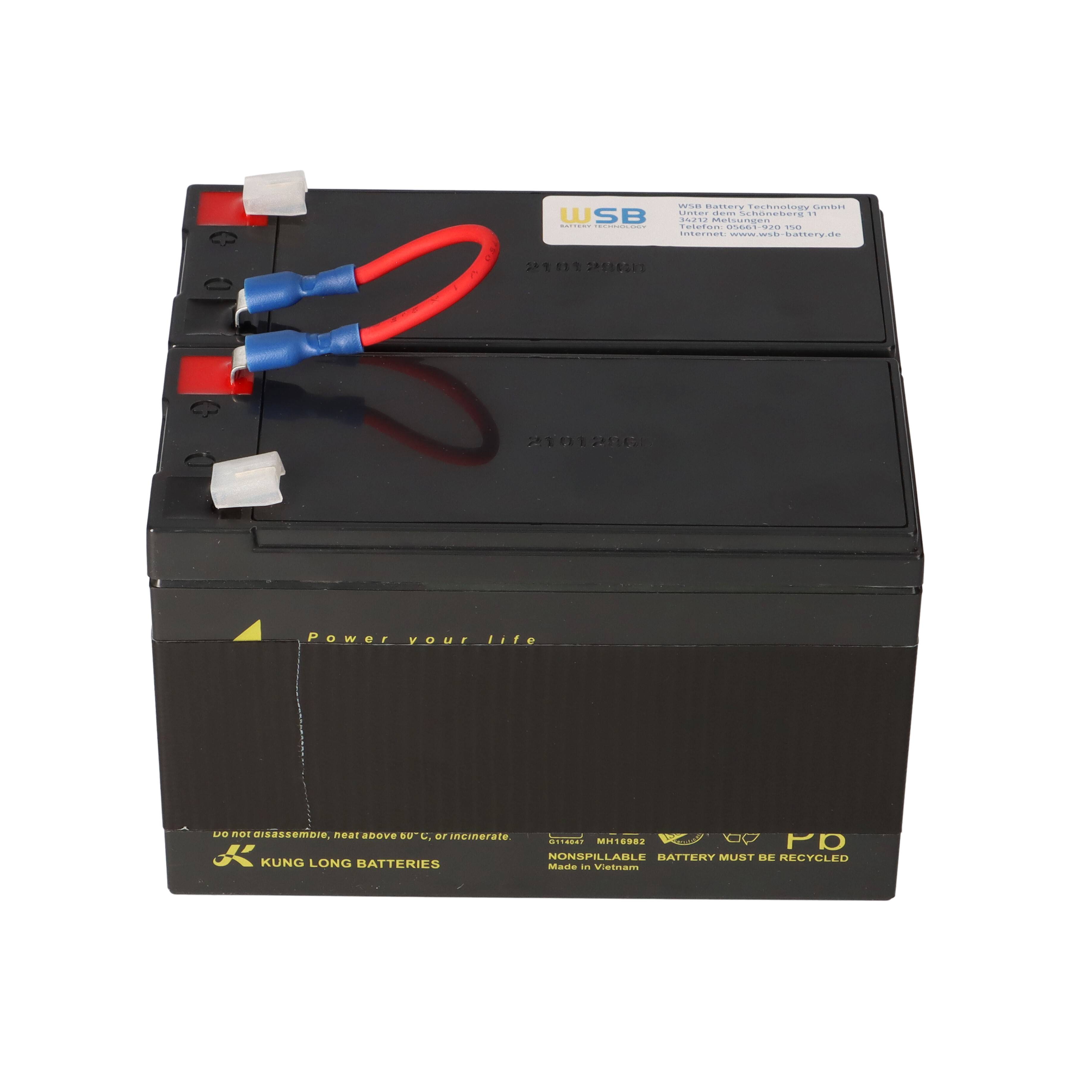 APC RBC5 Ersatz-Akkupack 24V 7,2Ah – passend für APC Smart-UPS 450, 600 und 700