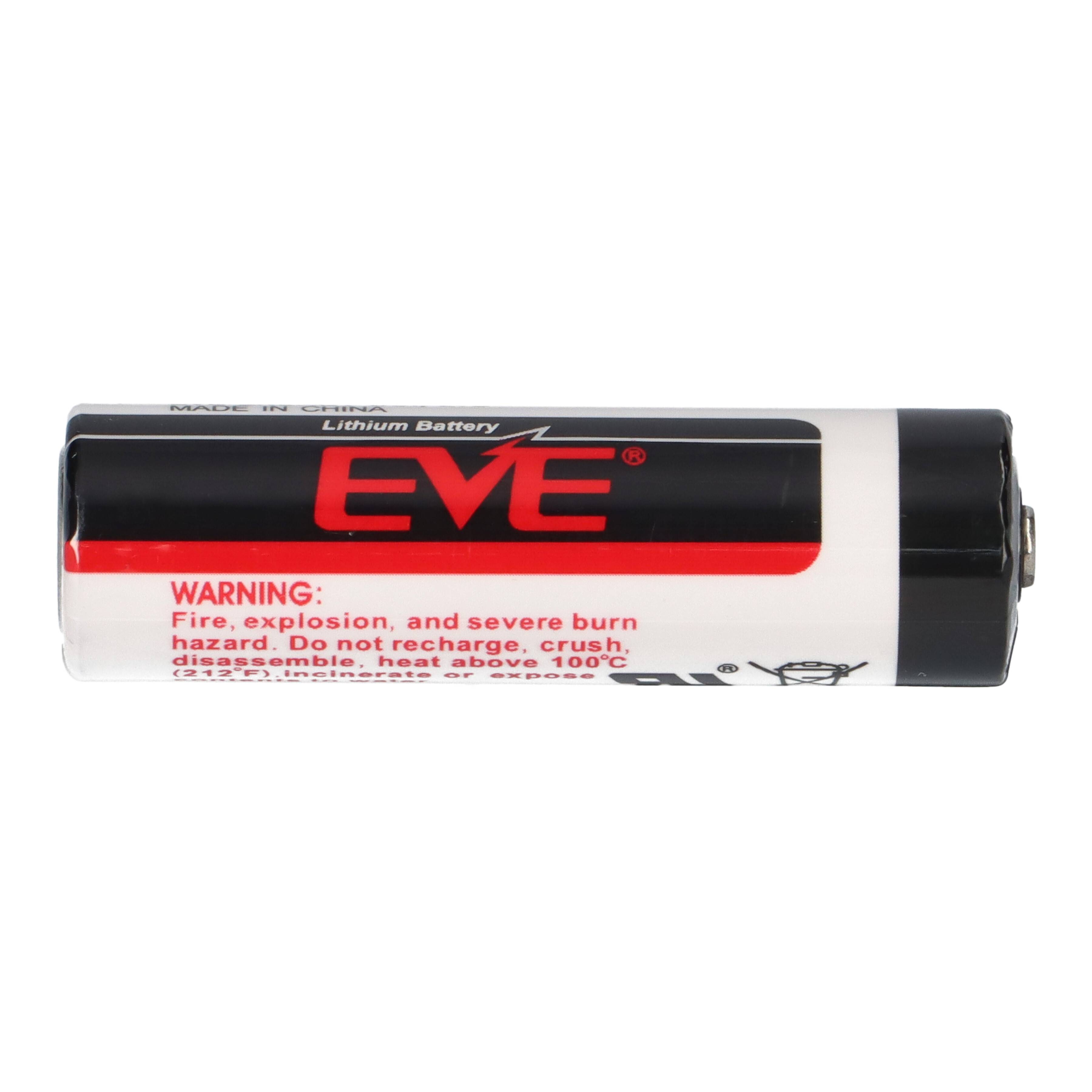 10x EVE ER14505 AA Lithium-Thionylchlorid 3,6V 2400mAh Batterie