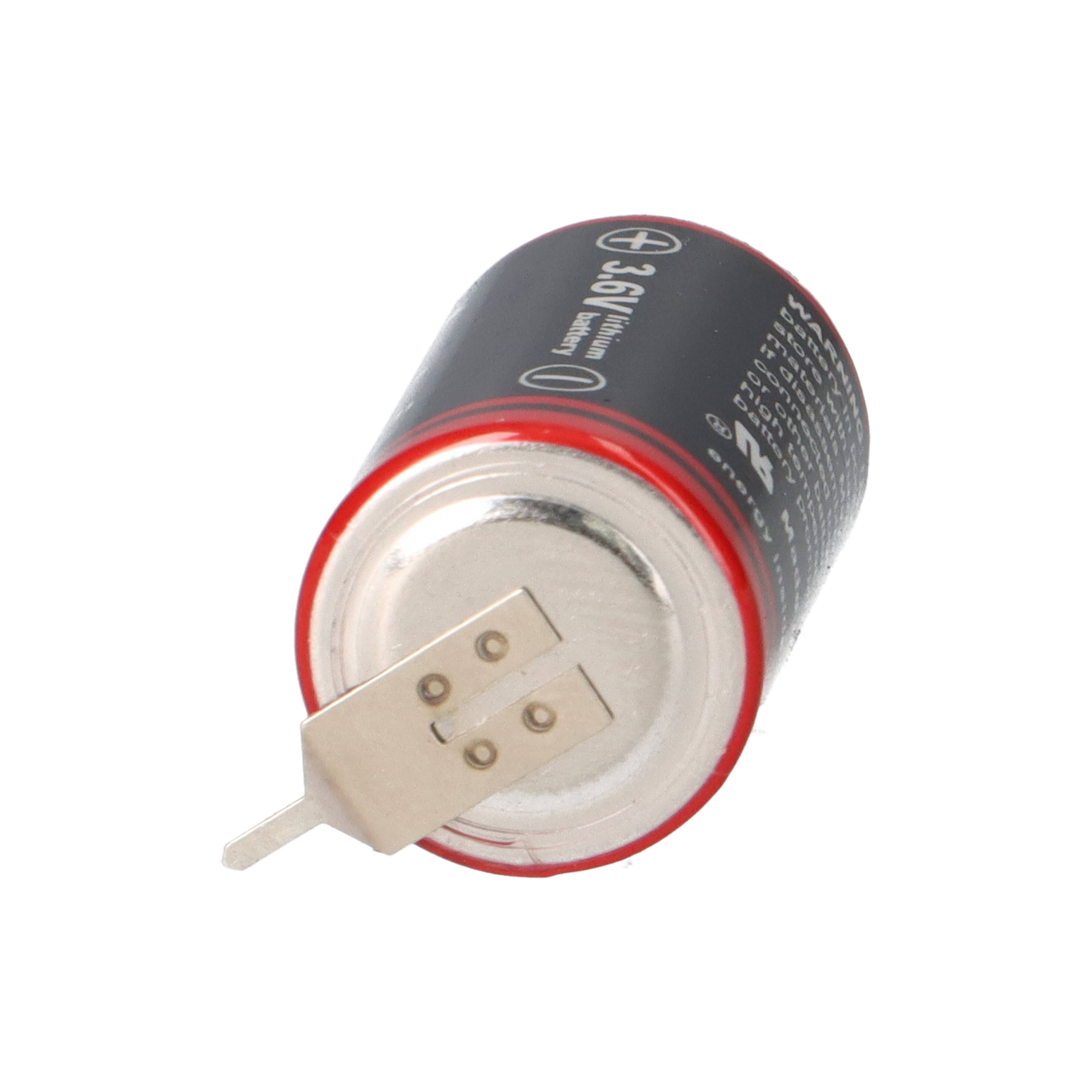 Kraftmax LS14250 3,6V 1,2Ah 1/2AA Li-SOCl₂ – 2 Printpins +/-