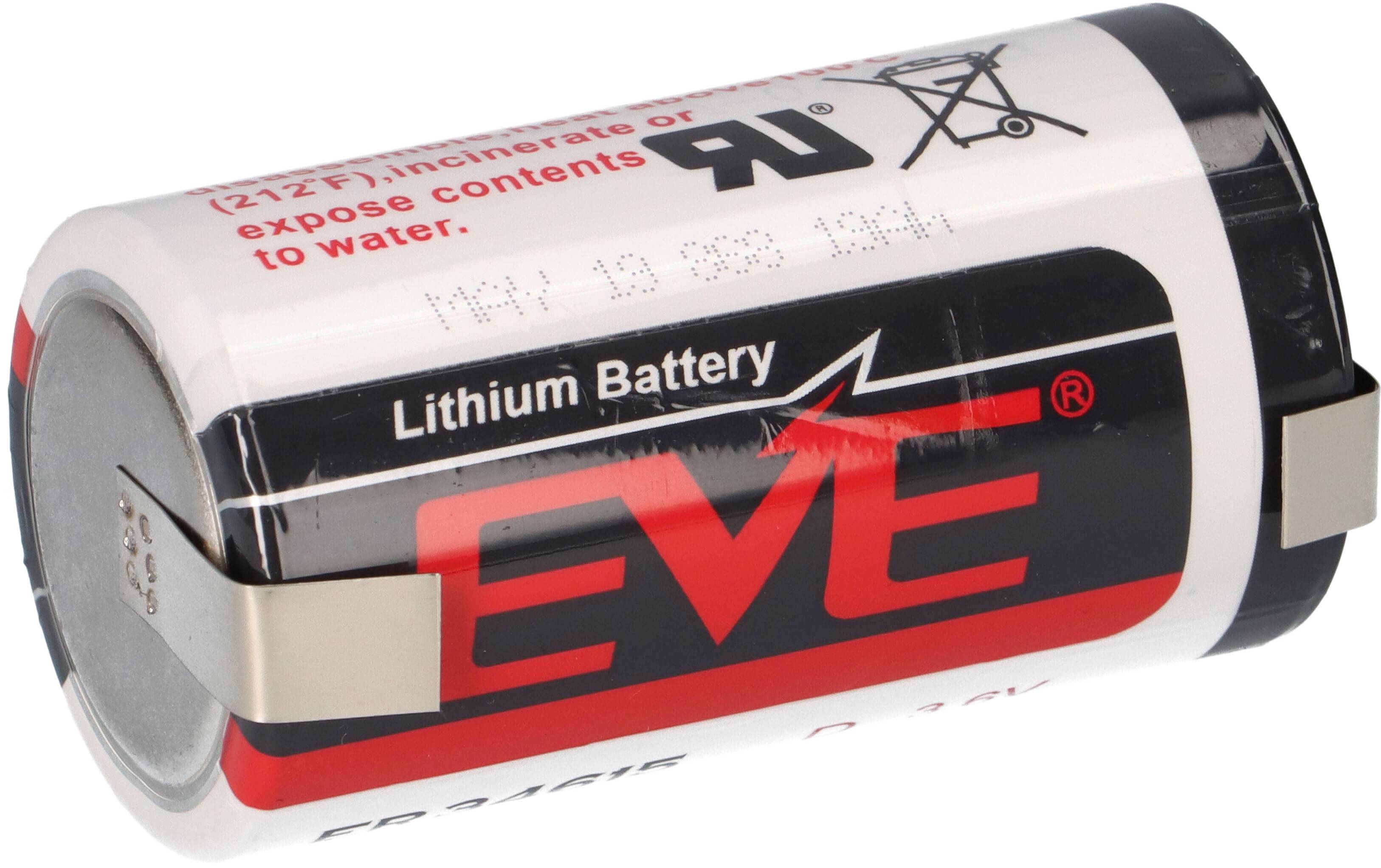 EVE Lithium Batterie ER34615 D 3.6V 19000 mAh Li-SOCI2 LF U