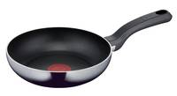 TEFAL Resist Pfanne 20 cm, Rund, Allzweckpfanne, Schwarz, Titan, 175 °C, Aluminium