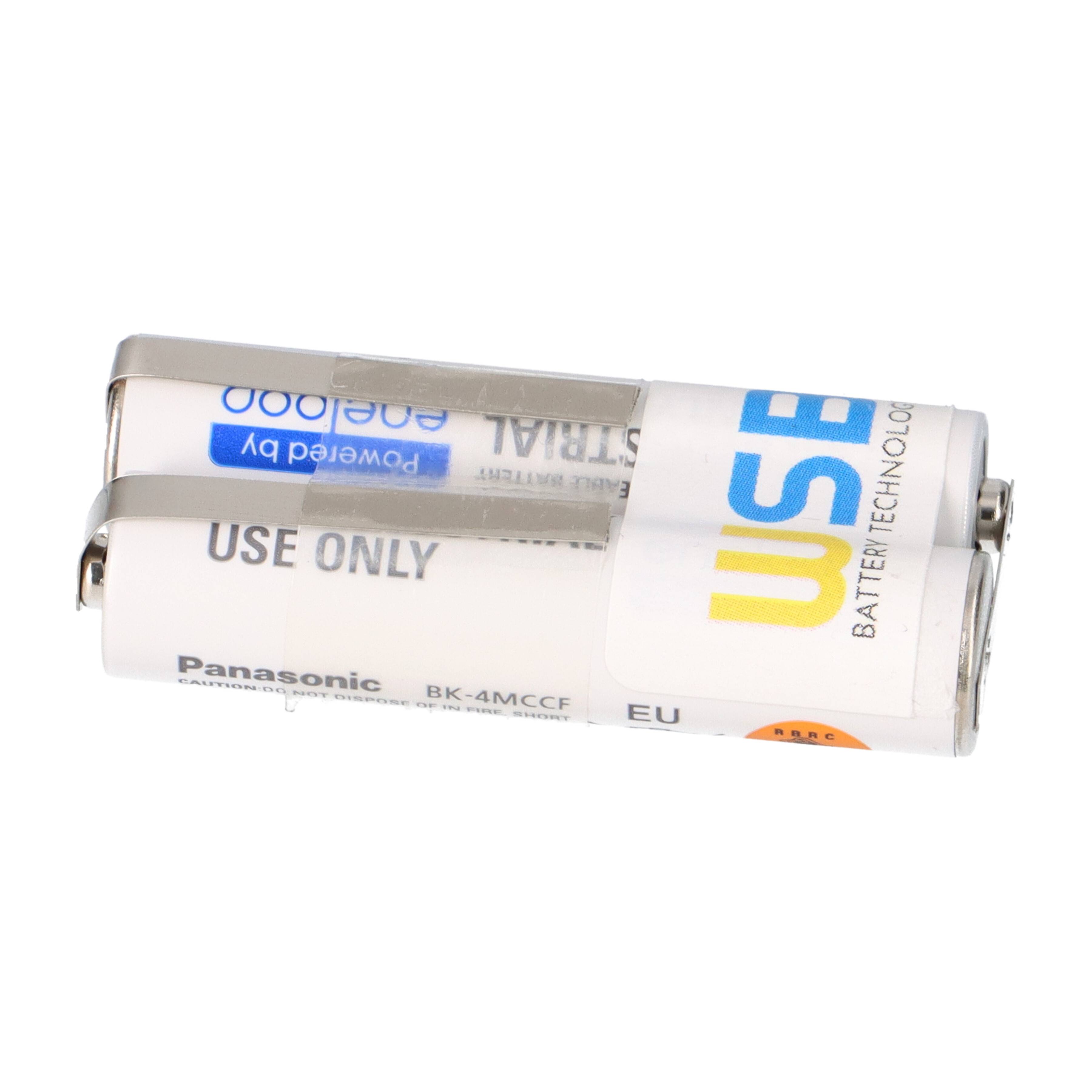 Akkupack passend Waterpik Sensonic Plus SR-3000 E Zahnbürste 2,4 Volt 750mAh