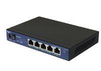 Allnet Switch 5 Port 10/100/1000TX 5x 2.5GbE PoE Budget 55W 5x PoE at Lüfterlos ALL-SG8005P-2.5G