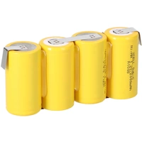 4er Reihe Akku Sub-C 2000mAh 4,8V NiMH mit Lötfahne 4er Reihe Akku Sub-C 2000mAh 4,8V NiMH mit Lötfahne