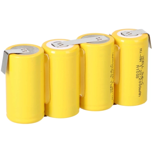 4er Reihe Akku Sub-C 2000mAh 4,8V NiMH mit Lötfahne 4er Reihe Akku Sub-C 2000mAh 4,8V NiMH mit Lötfahne