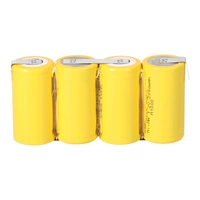 4er Reihe Akku Sub-C 2000mAh 4,8V NiMH mit Lötfahne 4er Reihe Akku Sub-C 2000mAh 4,8V NiMH mit Lötfahne