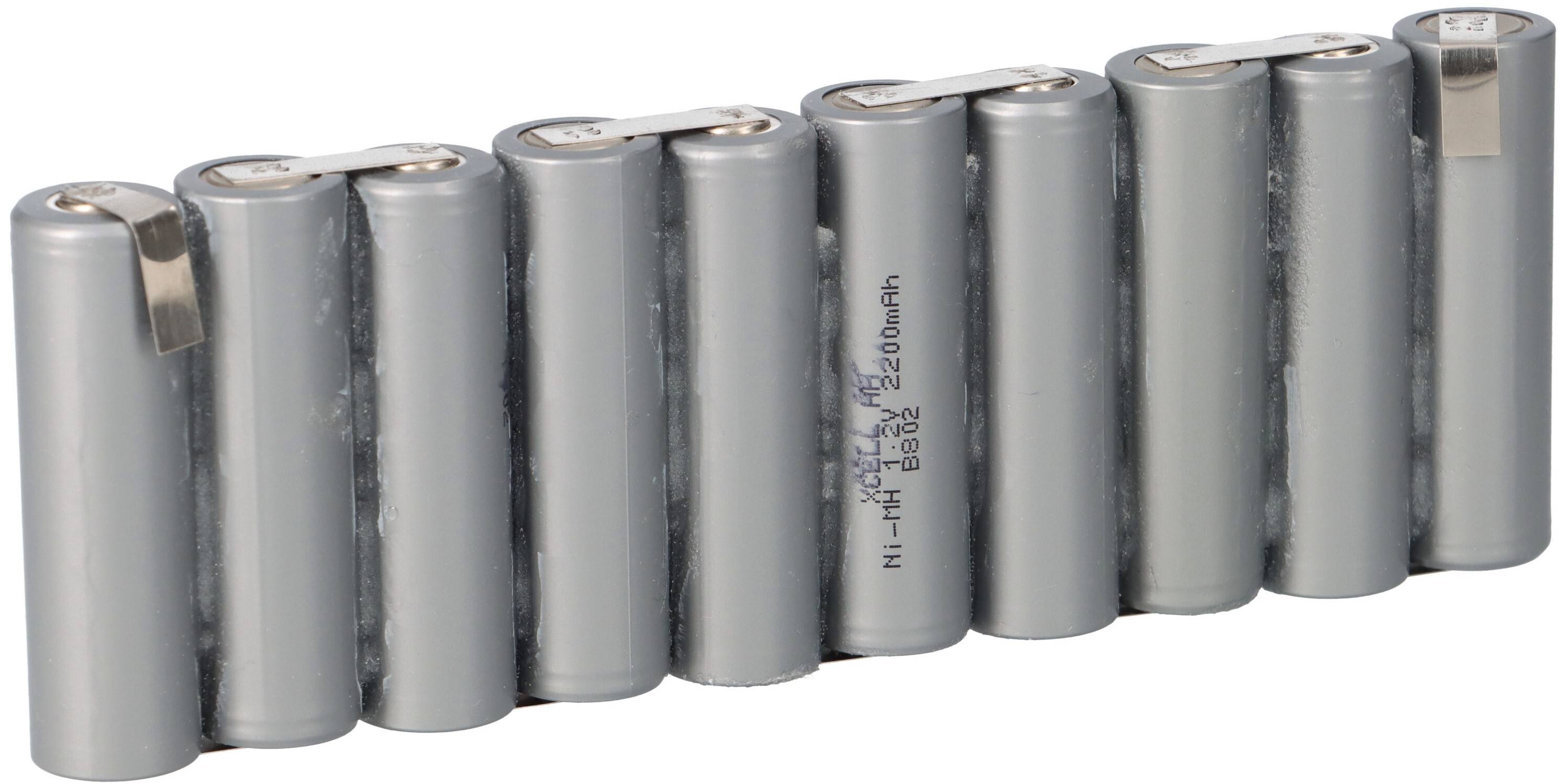 12V 2200mAh 10er Reihe Akkupack Mignon AA F1x10