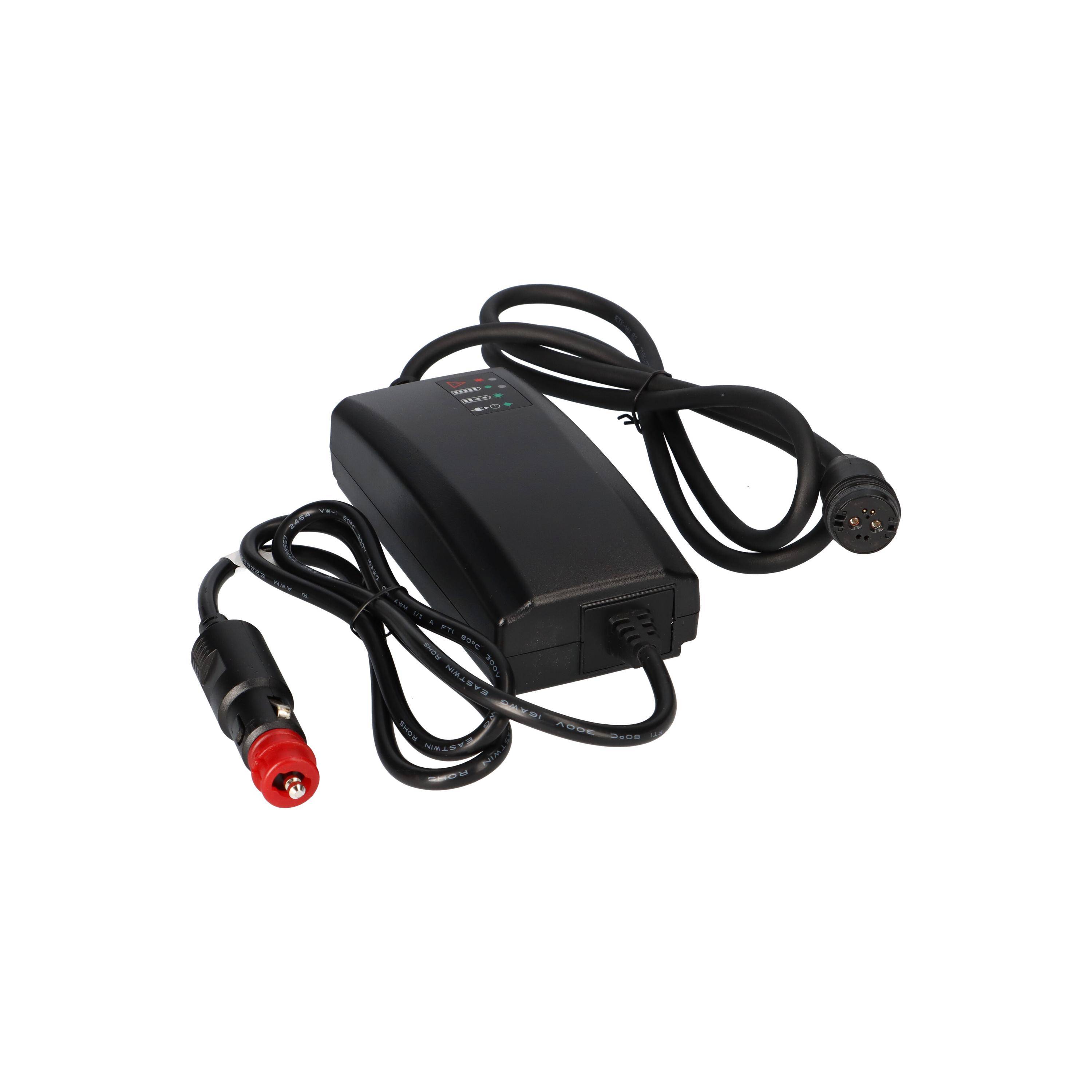 12V mobiles KFZ Ladegerät BMZ Li-Ion 42V 2A Stecker Rosenberger