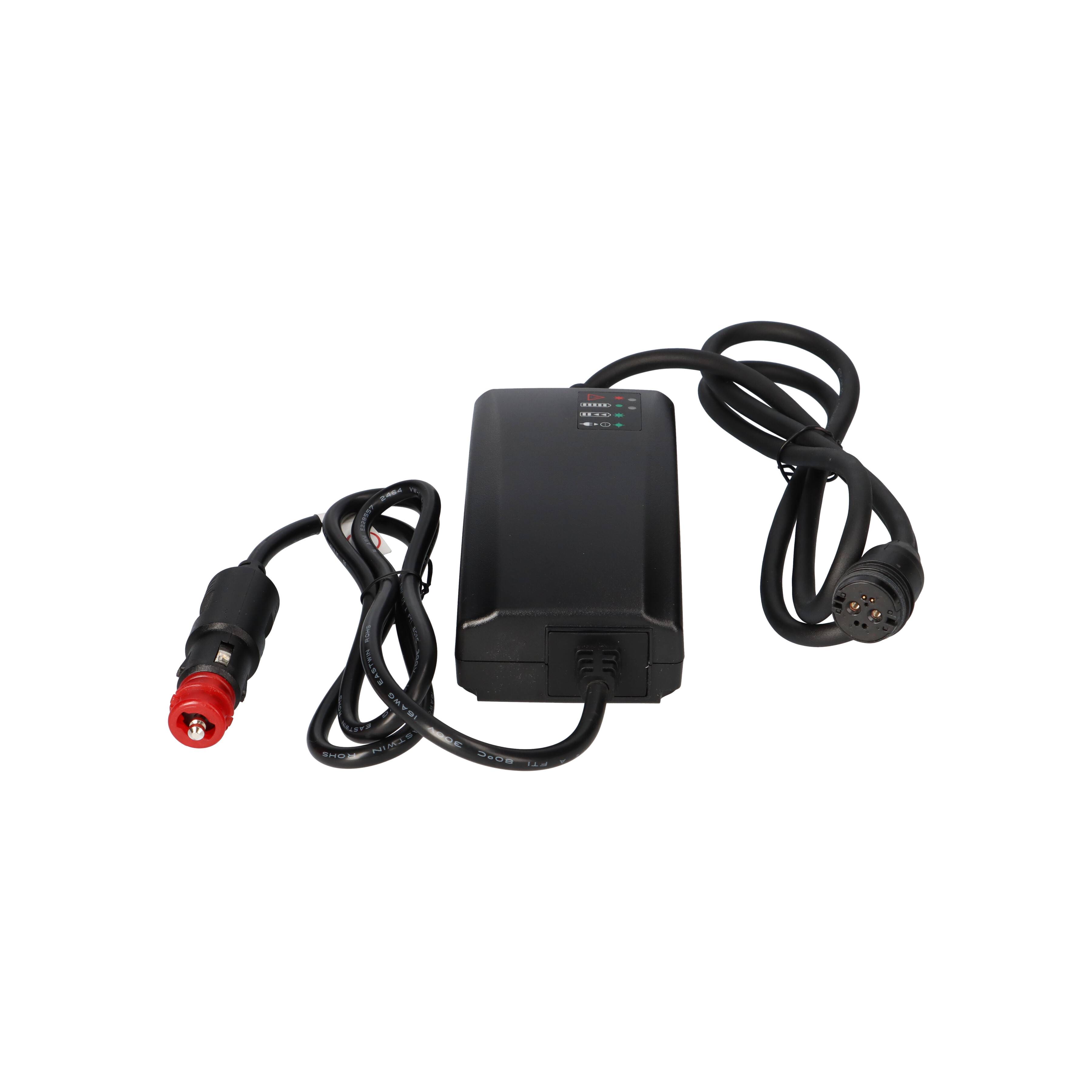 12V mobiles KFZ Ladegerät BMZ Li-Ion 42V 2A Stecker Rosenberger