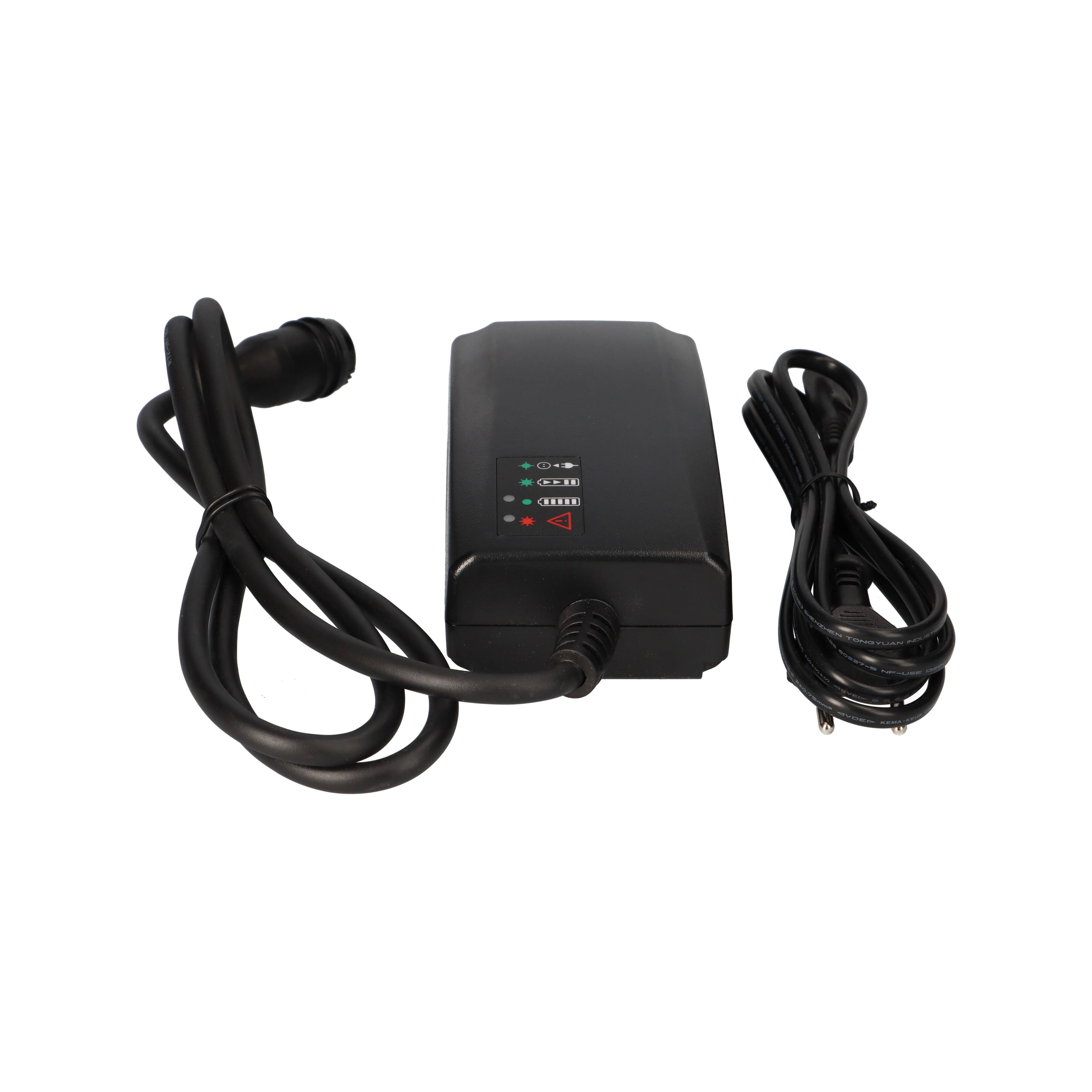 E-Bike Akku Ladegerät BMZ Li-Ion 42V 2A Stecker Rosenberger