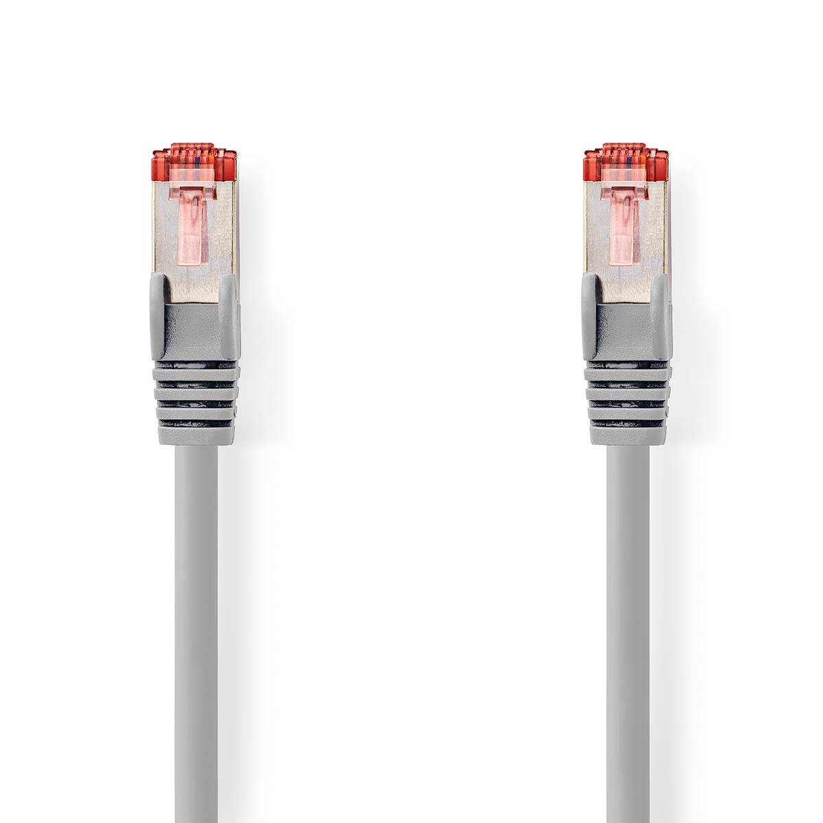 Nedis CAT6-Netzwerkkabel | RJ45 Stecker | RJ45 Stecker | S/FTP | 7.50 m | Rund | LSZH | Grau | Label