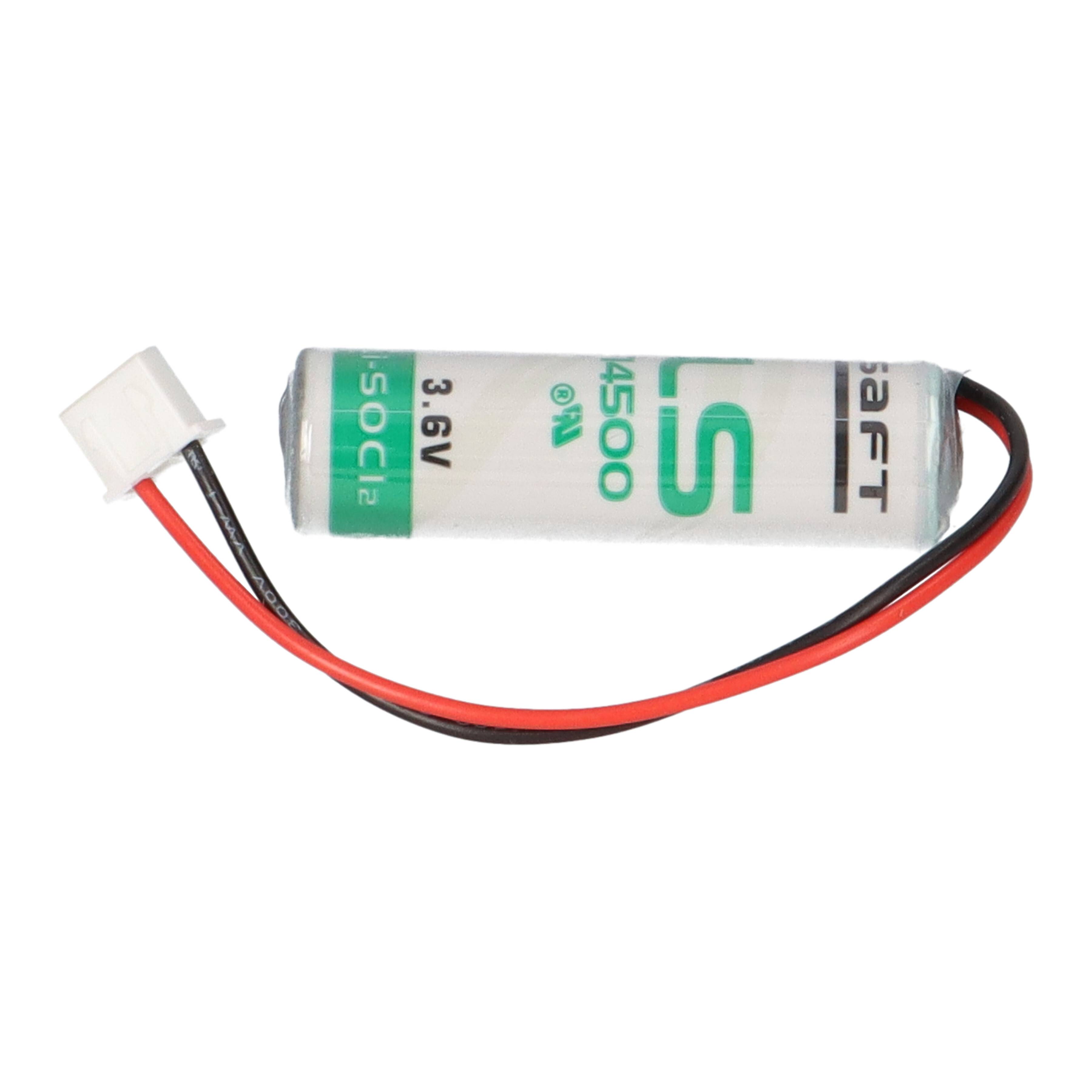 Ersatz Backup Batterie für Mitsubishi FX2N ER6C/ F2-40BL mit Kabel und Stecker