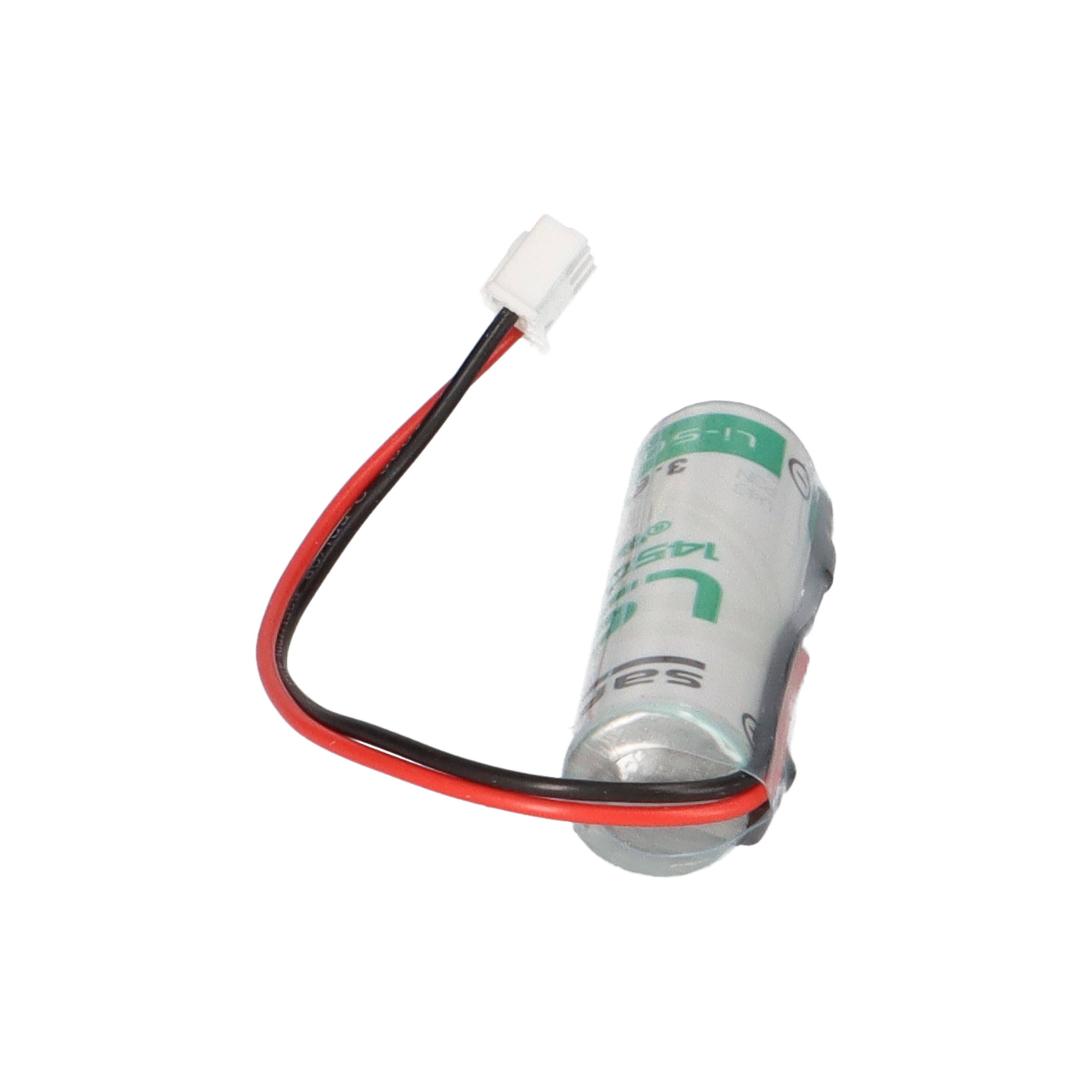 Ersatz Backup Batterie für Mitsubishi FX2N ER6C/ F2-40BL mit Kabel und Stecker