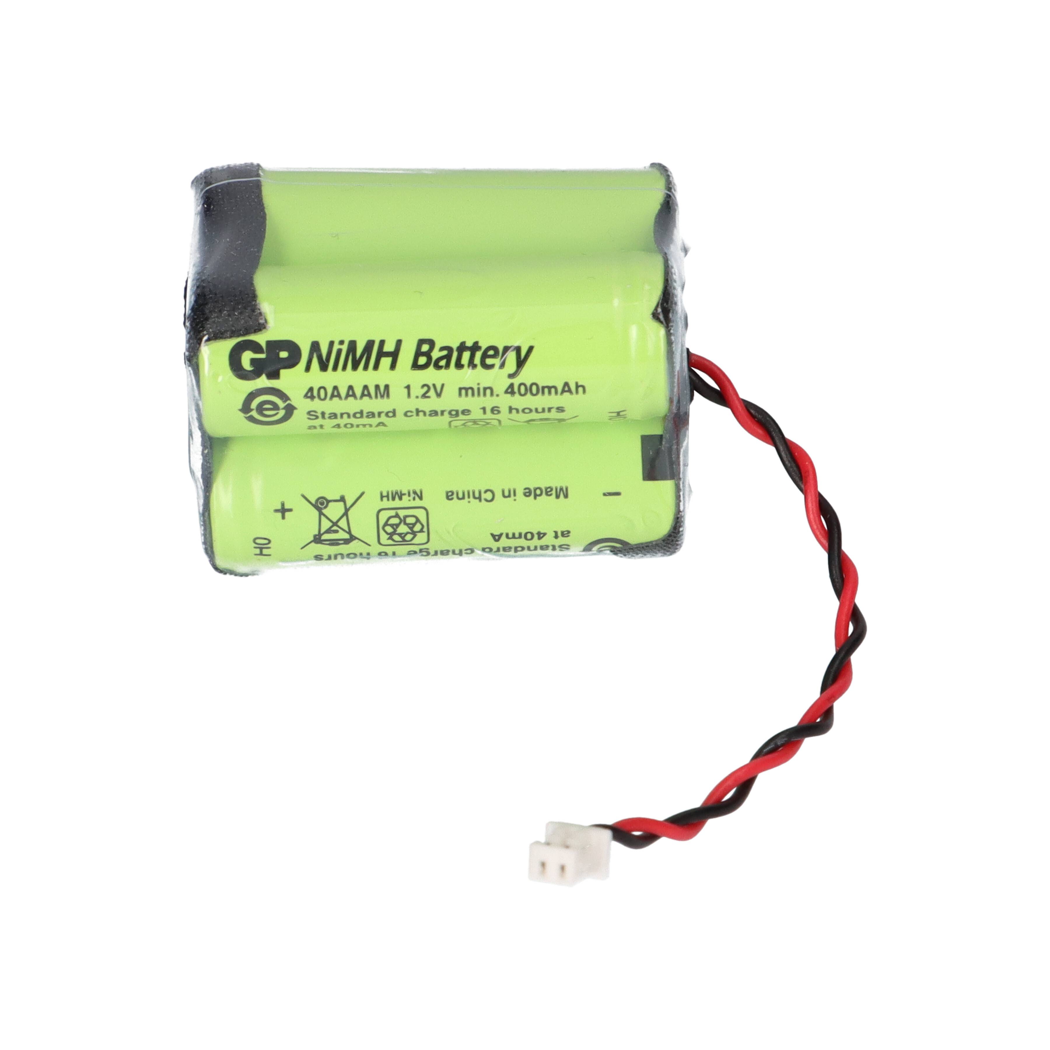 Notleuchten Akkupack 4,8V 400mAh F2x2 Molex 51021 NIMH4804Q