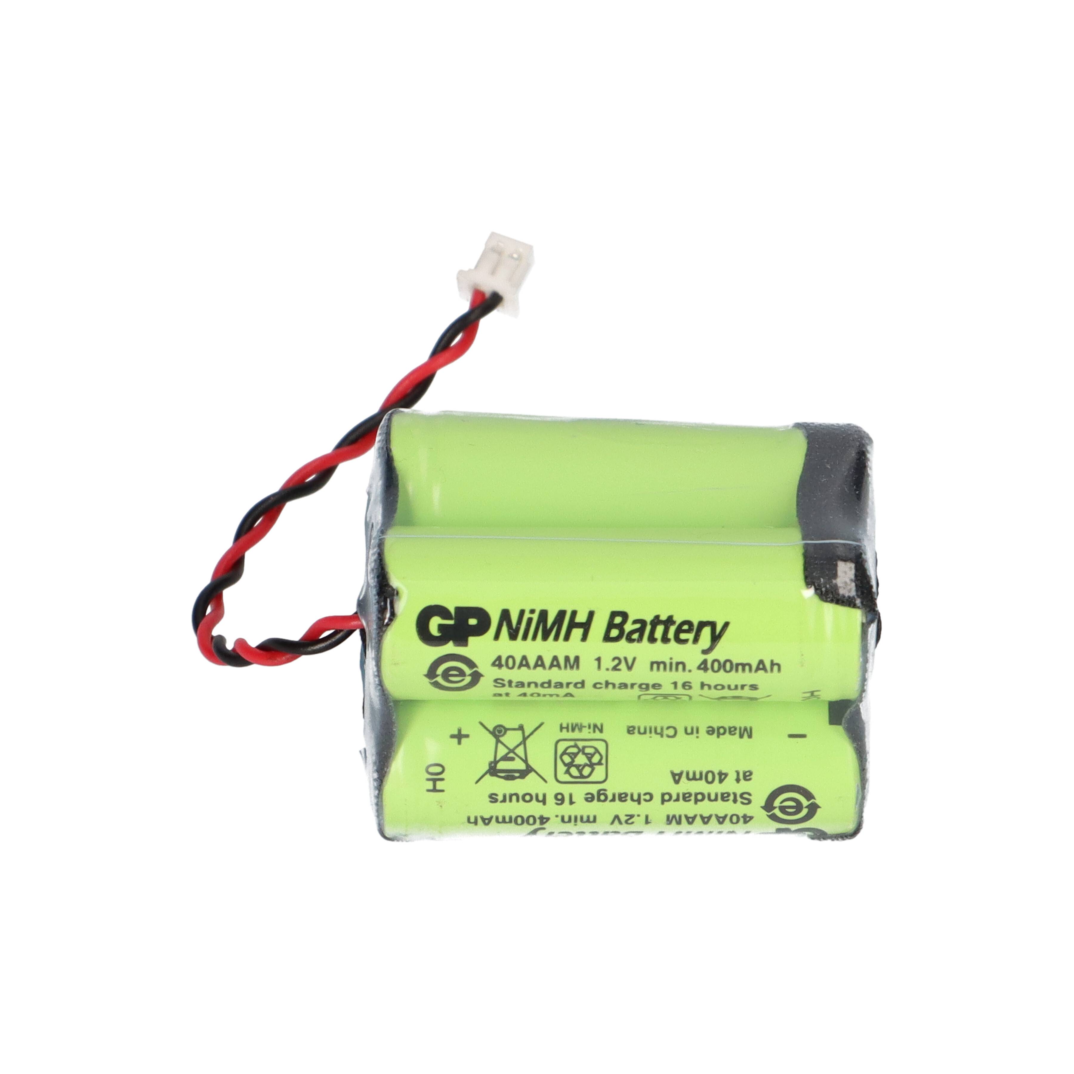 Notleuchten Akkupack 4,8V 400mAh F2x2 Molex 51021 NIMH4804Q