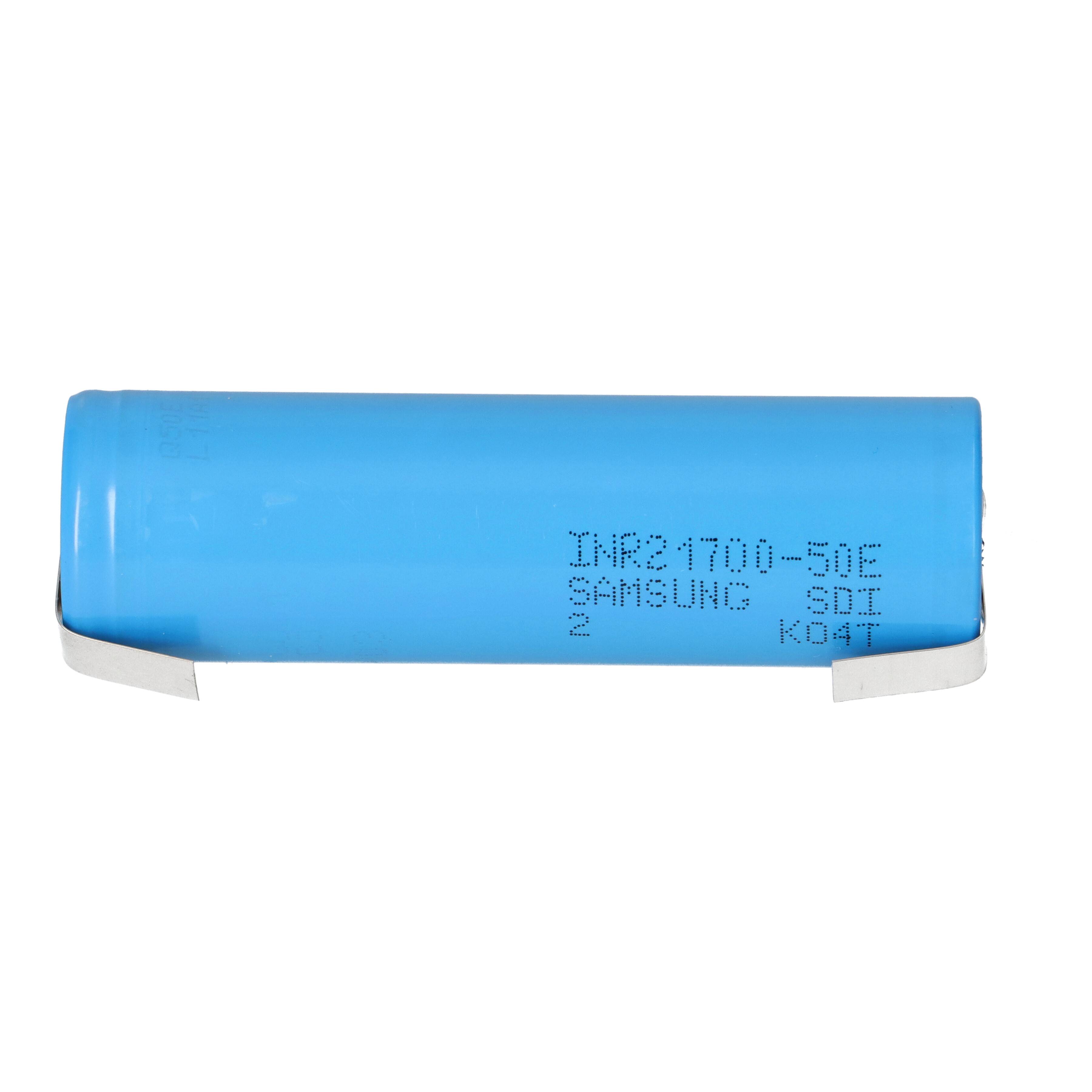 Samsung INR21700-50E 3,6V 5000mAh 10A Li-Ion-Akku mit U-Lötfahne
