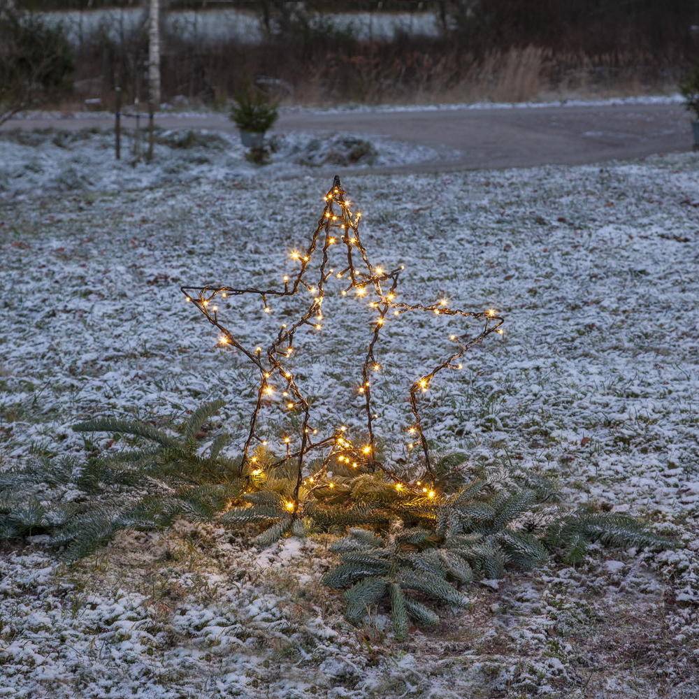 LED Lichtobjekt Foldy Stern in Schwarz 3,6W 283lm IP44