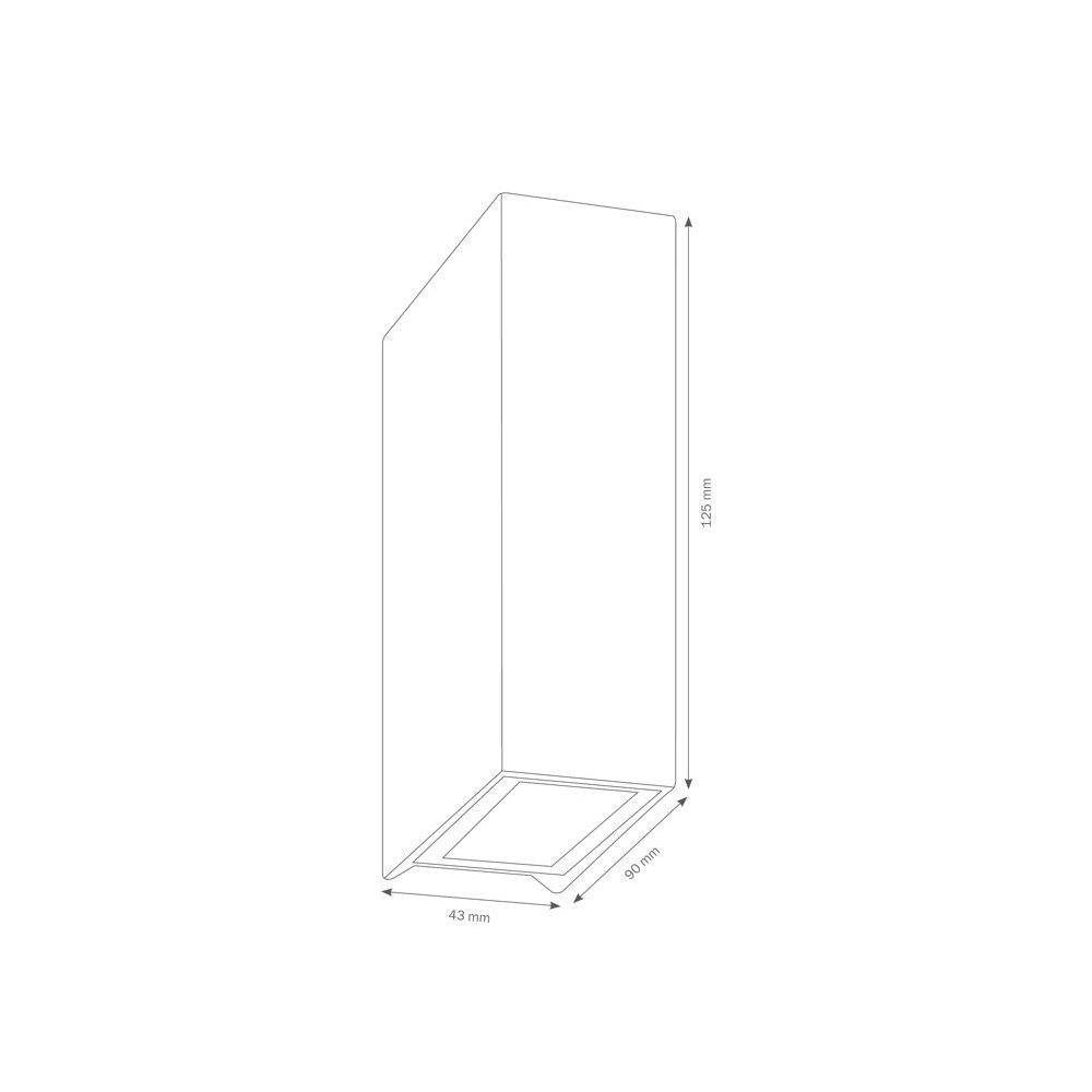 LCD LED-Wandleuchte LB20 2x4W alu-Druckguss graphit 2x320lm 3000K