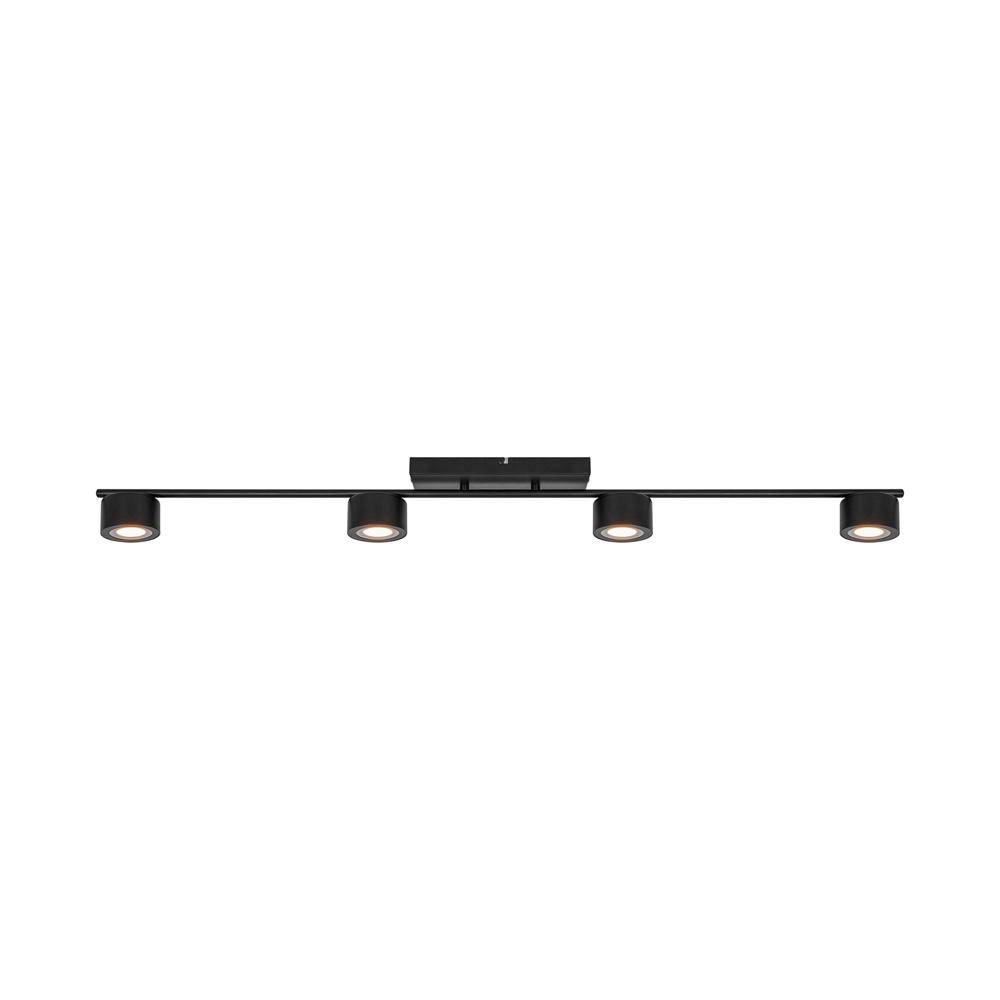 LED Deckenleuchte Clyde in Schwarz 4x 5W 1400lm