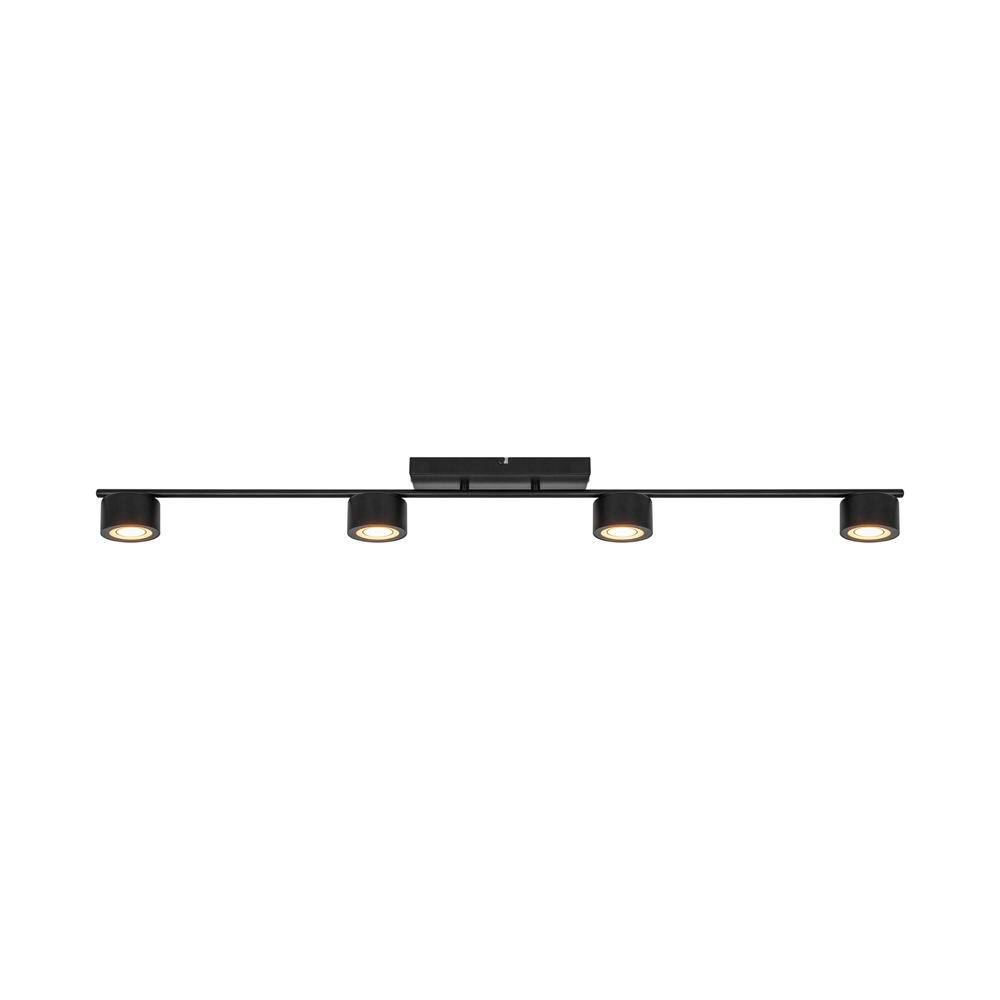 LED Deckenleuchte Clyde in Schwarz 4x 5W 1400lm
