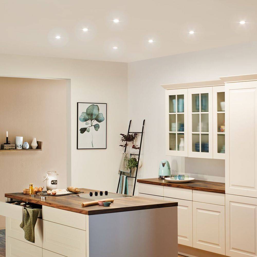 Premium LED Einbauspot Slim Coin, starr, dimmbar, rund, weiß, 3er Set