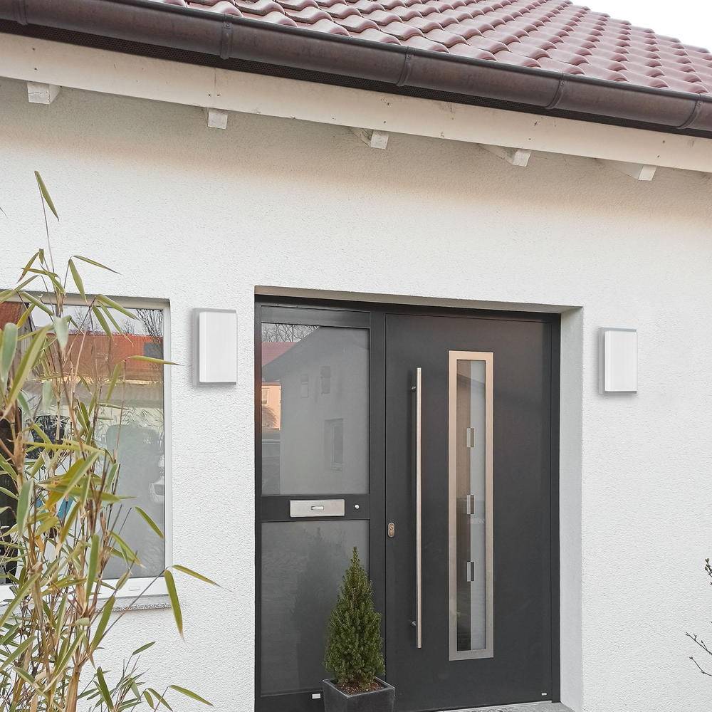 LCD Licht Creativ Design Wandleuchte LB25 Alu Opalglas E27 hellgrau m. BM