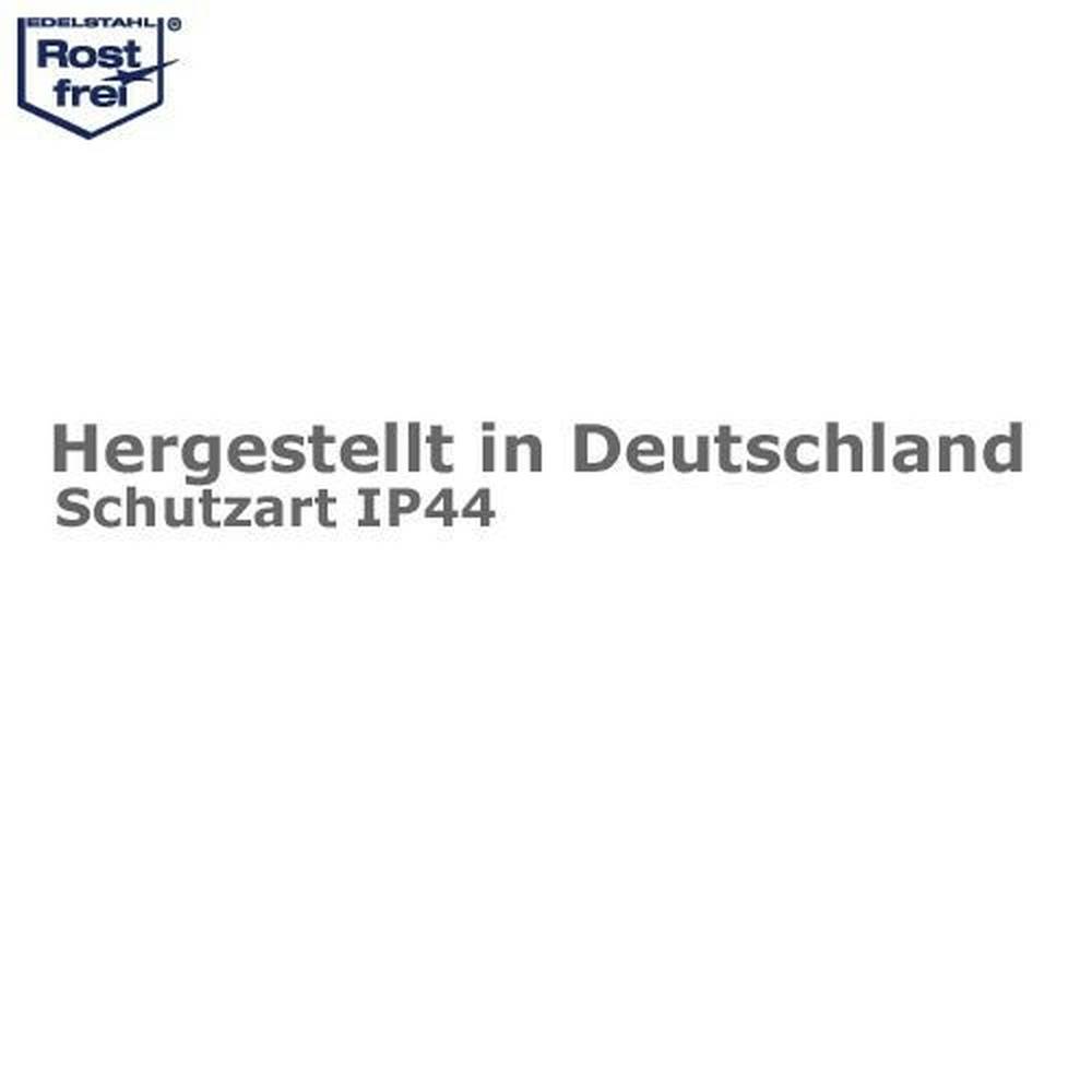 CMD Edelstahl-Aussenleuchte Aqua Toma Typ 23 / 350x170x110mm / 75W / E27