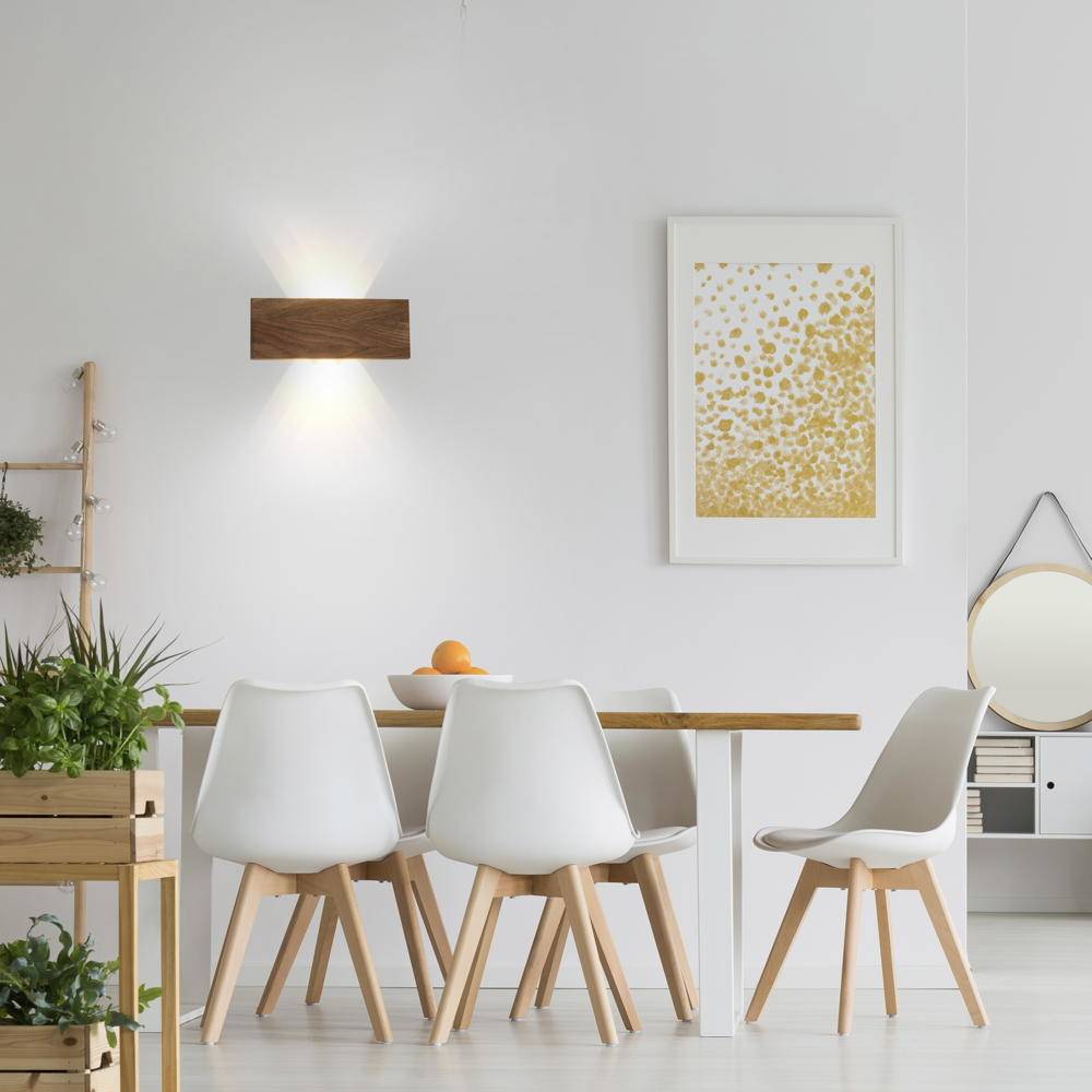 LED Wandleuchte Palma in Natur-dunkel 2x6,5W 500lm