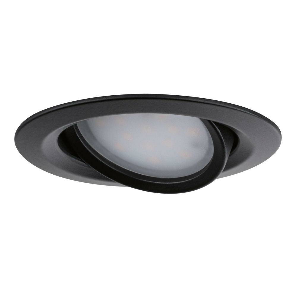 LED Einbaustrahler Nova Plus Coin in Schwarz-matt 3x 6W 1410lm