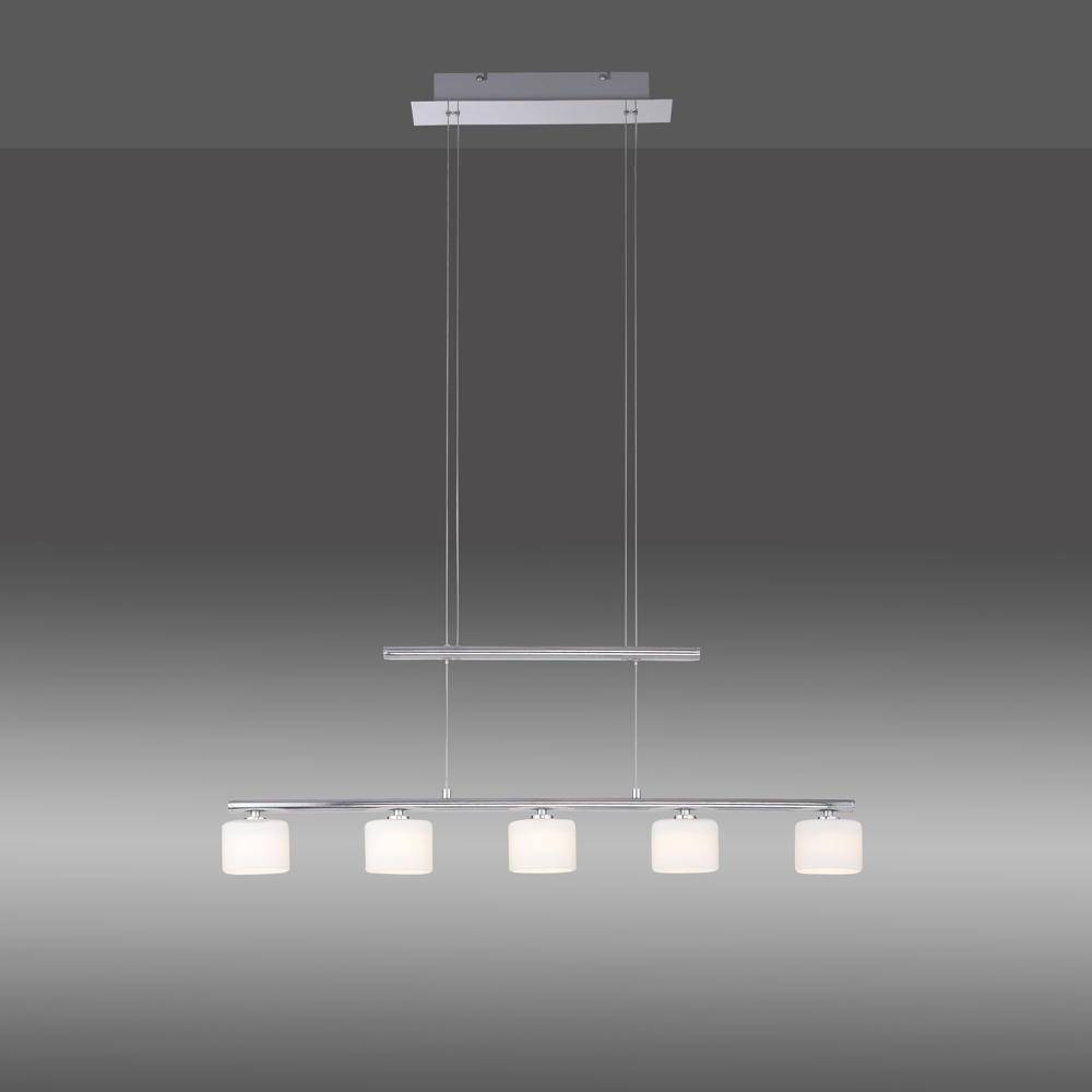 LED Pendelleuchte Hydra in Silber 5x 4W 2700lm