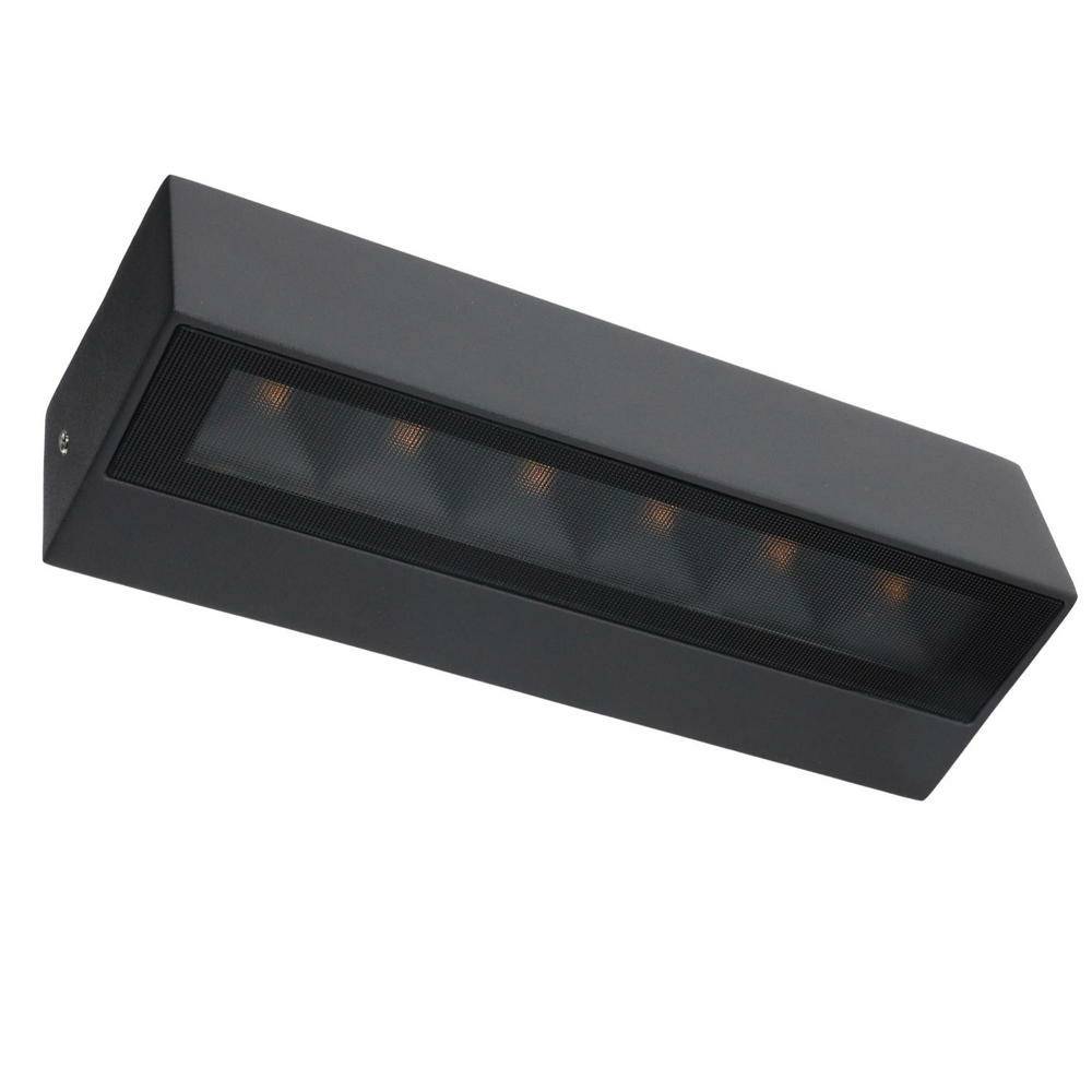 LED Wandleuchte in Graphit 2x 6,25W 2150lm IP65