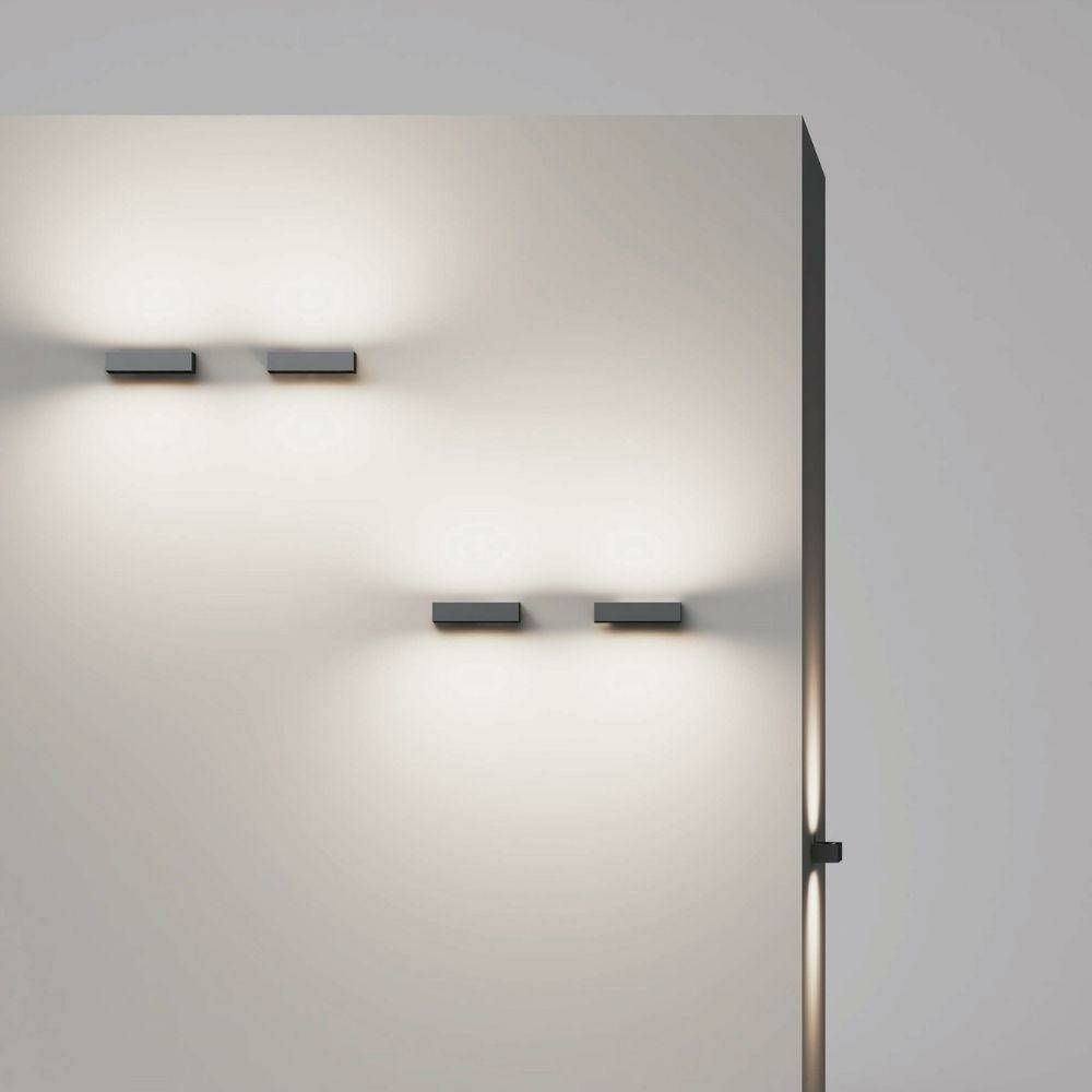 LED Wandleuchte in Graphit 2x 6,25W 2150lm IP65