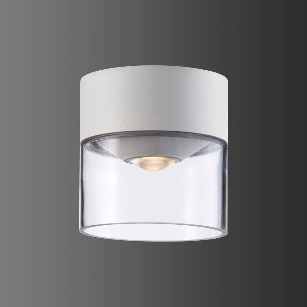 LCD LED-Deckenleuchte anb 6W 3000K 250lm ws mt Konv IP65 Ø108mm Gl_klar