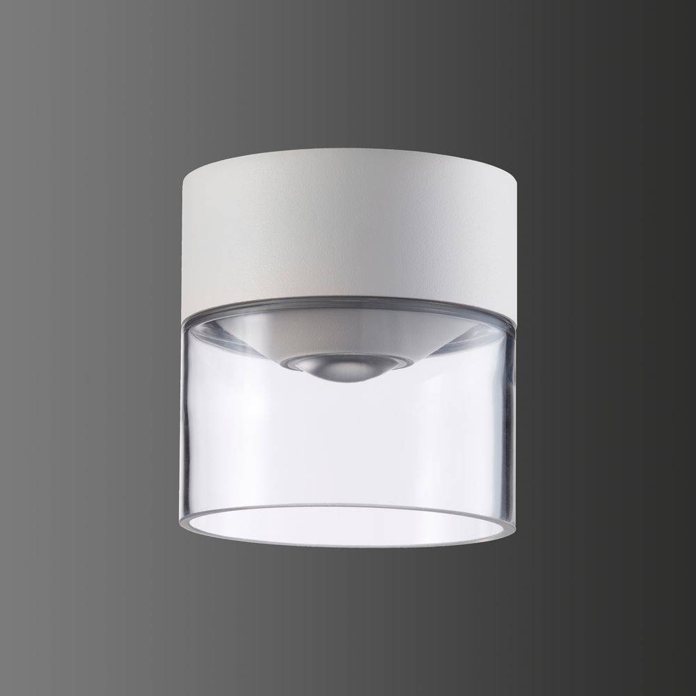 LCD LED-Deckenleuchte anb 6W 3000K 250lm ws mt Konv IP65 Ø108mm Gl_klar