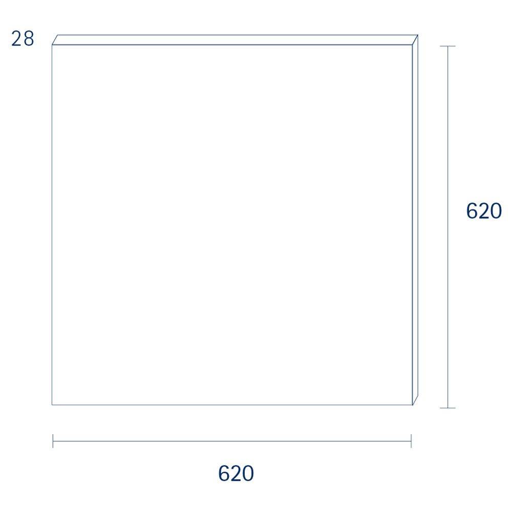 LED Panel in Weiß 40W 620x620 mm im Rahmen 4000K UGR=22