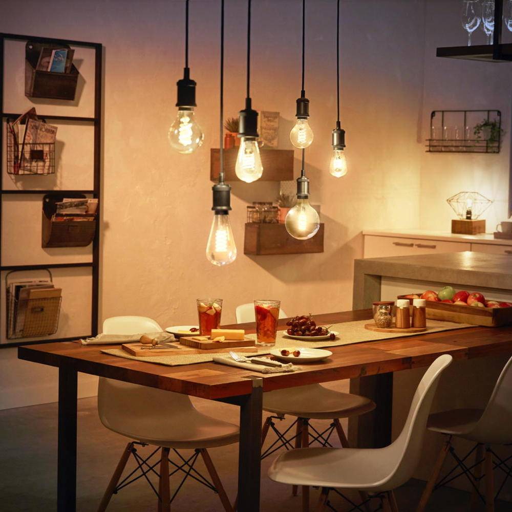 SIGNIFY - Philips Hue White - Glühbirne mit LED-Filament - Form: ST64 - E27 - 7 W (Entsprechung 40 W)