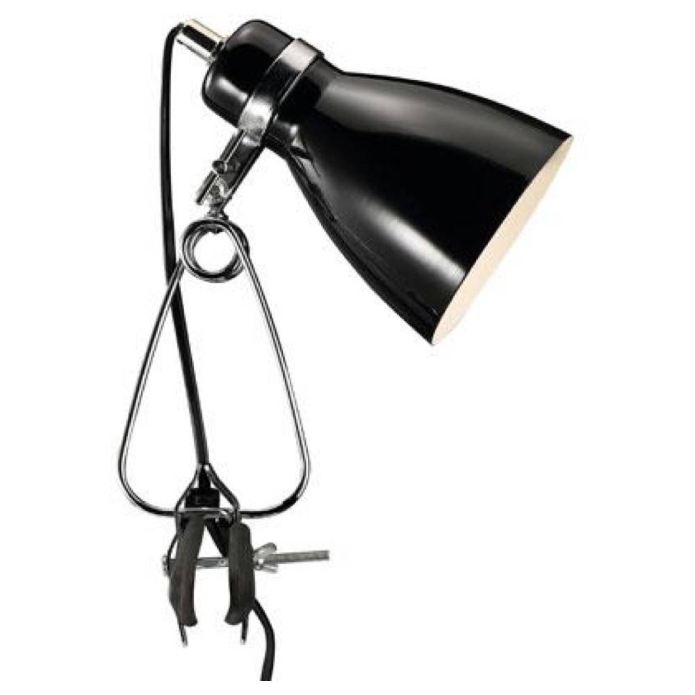 Klemmleuchte Cyclone schwarz E14