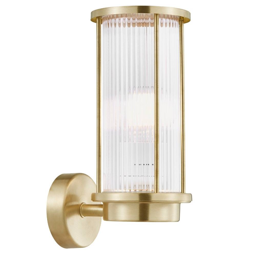 Designer Wandleuchte Linton in Messing E27 IP54 by Says Who