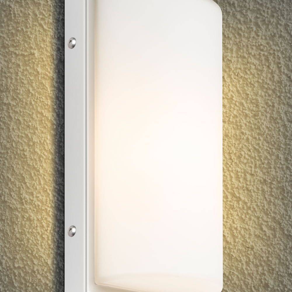 Wandleuchte A-259374 Typ 040, mit Bewegungsmelder Aluguss, Opalglas, IP44, E27, 290x170x95mm