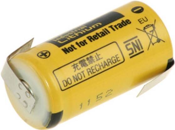 Panasonic Lithium Batterie BR-2/3A 3V 1200mAh BR 2/3A Z-Lötfahne