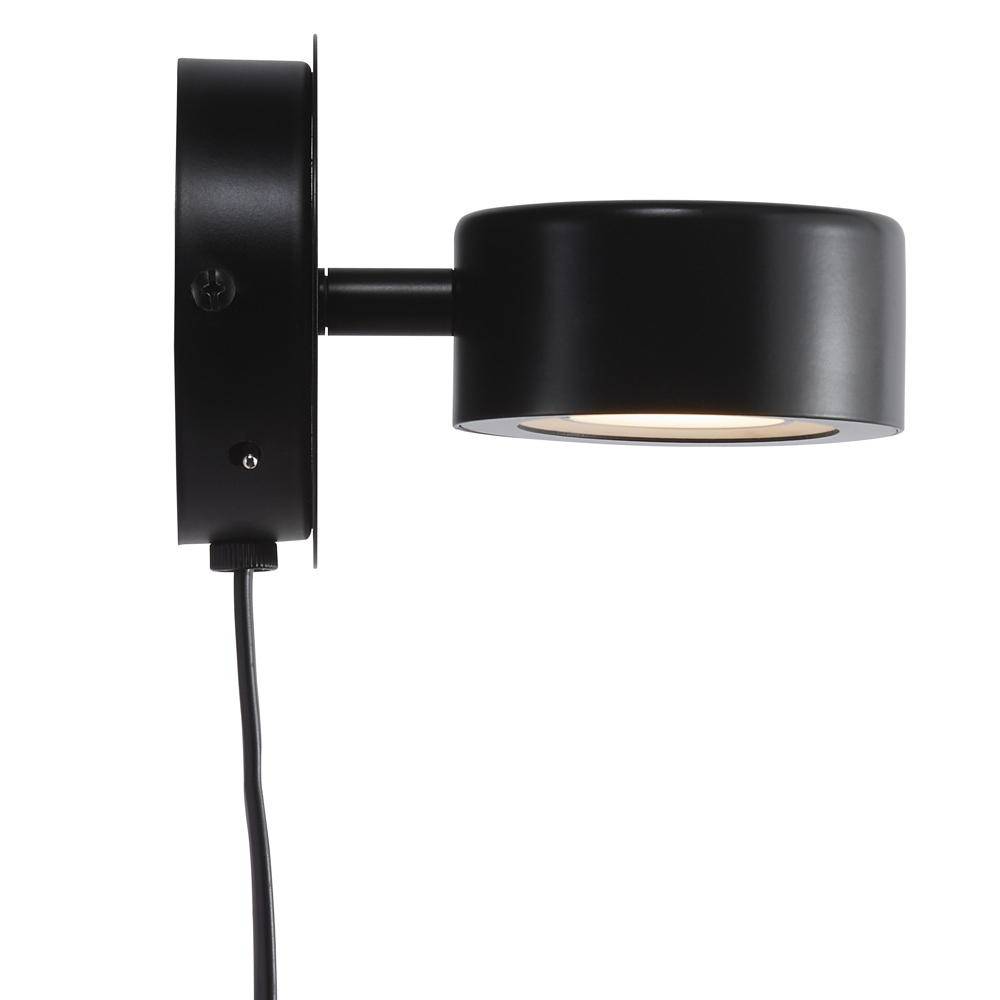LED Wandleuchte Clyde in Schwarz 5,5W 350lm
