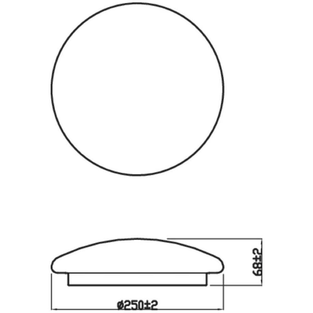 Philips LED Deckenleuchte Cl200 in Weiß 10W 1000lm 2700K