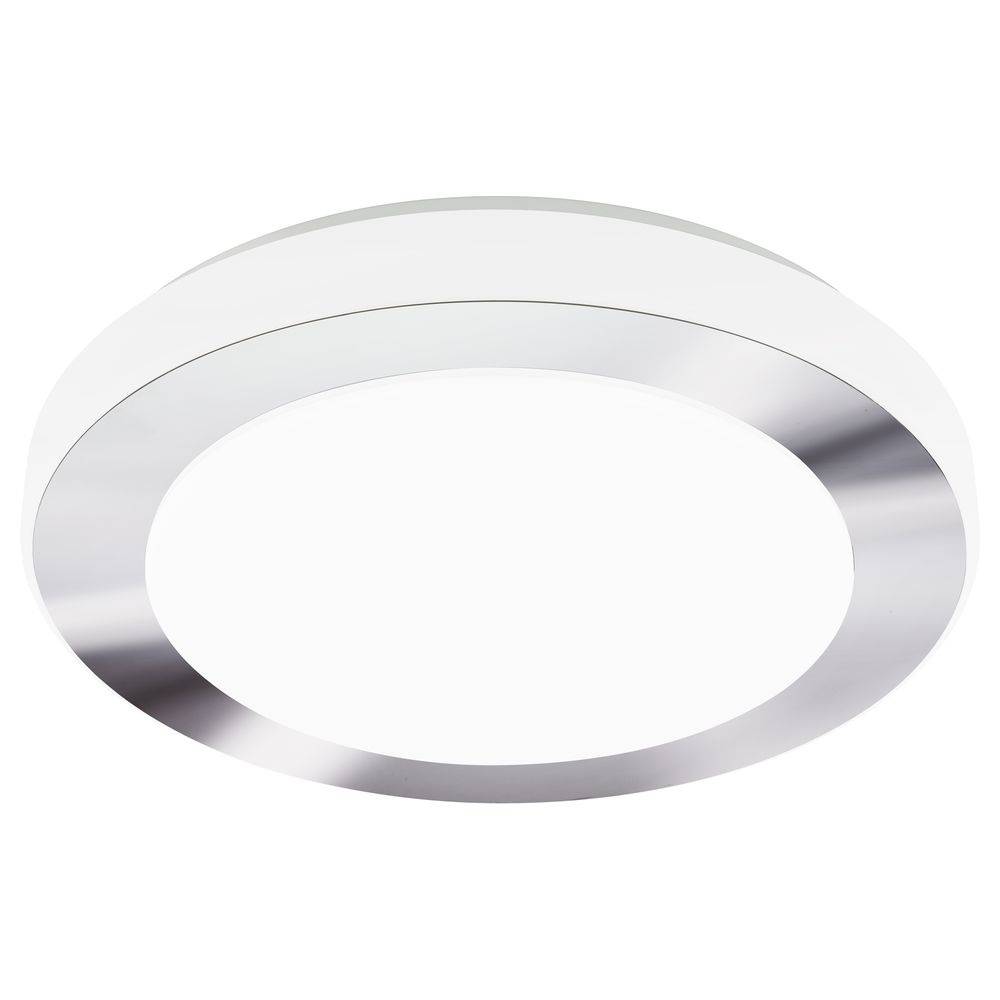 LED Deckenleuchte inkl. Leuchtmittel, warmweiß, IP44, weiß, chrom, 385mm